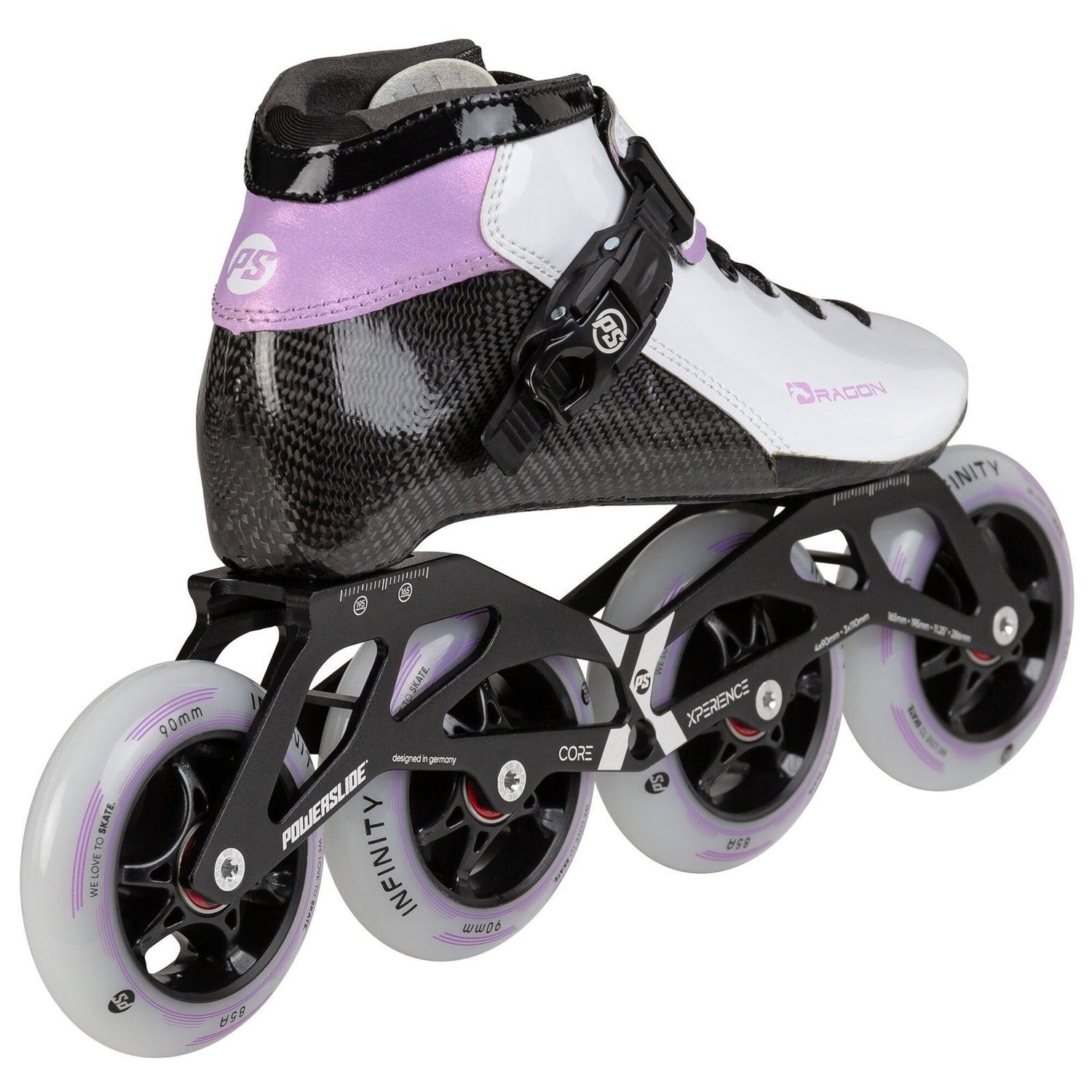 Dragon White 90 Racing Paten