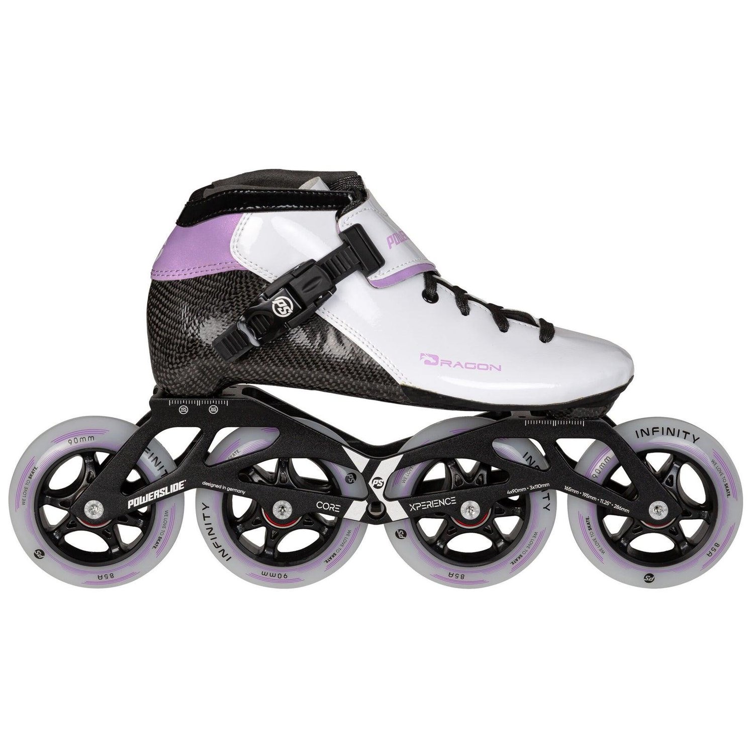 Dragon White 90 Racing Paten