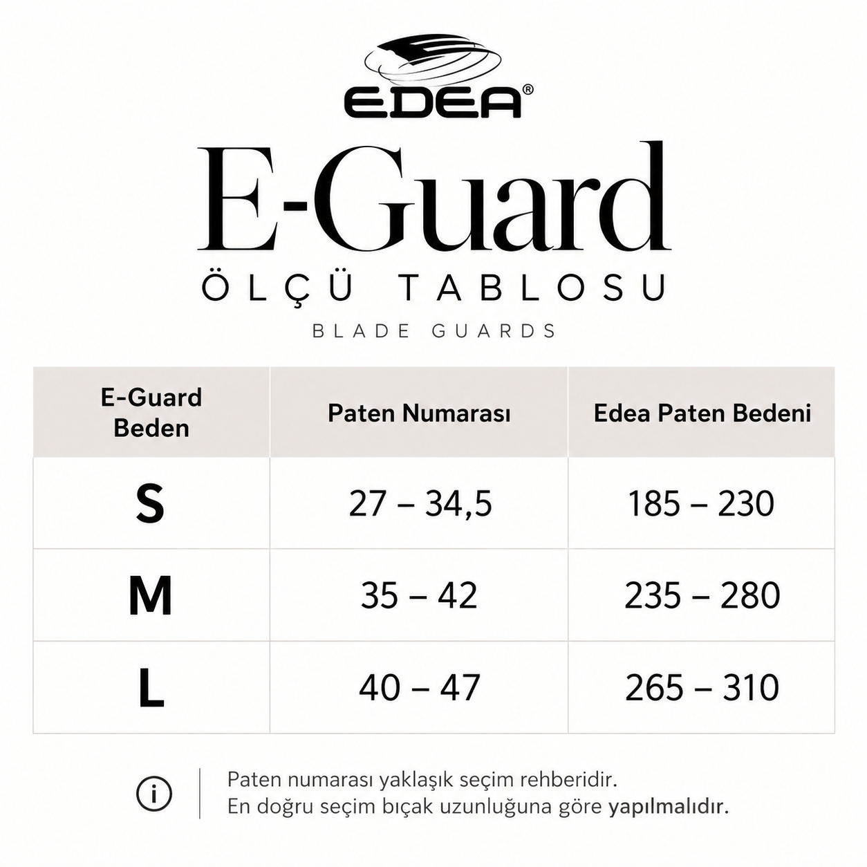 Edea e-guard Coral Buz Pateni Bıçak Koruyucu