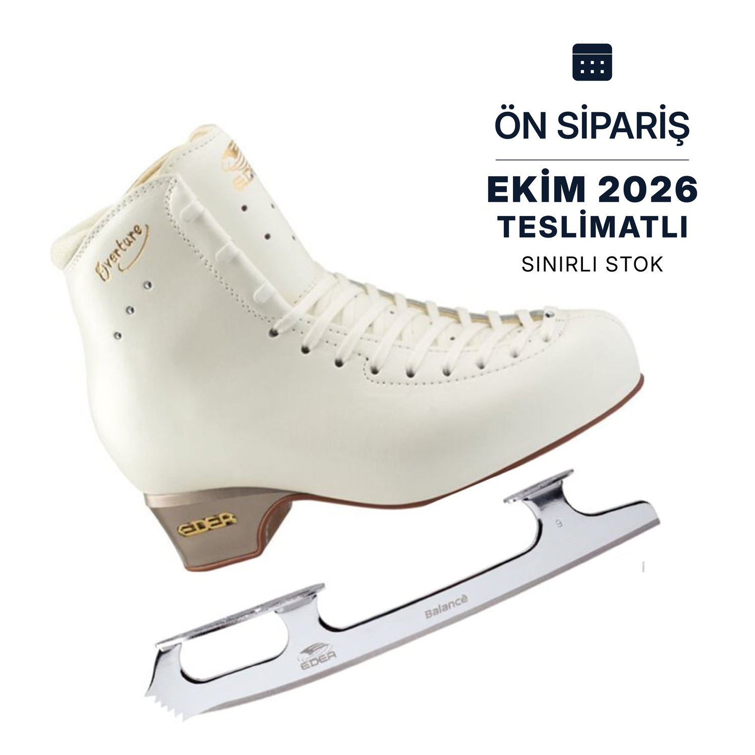 Edea Overture Beyaz set BALANCE Çelikli Buz Pateni - Ekim Teslimat