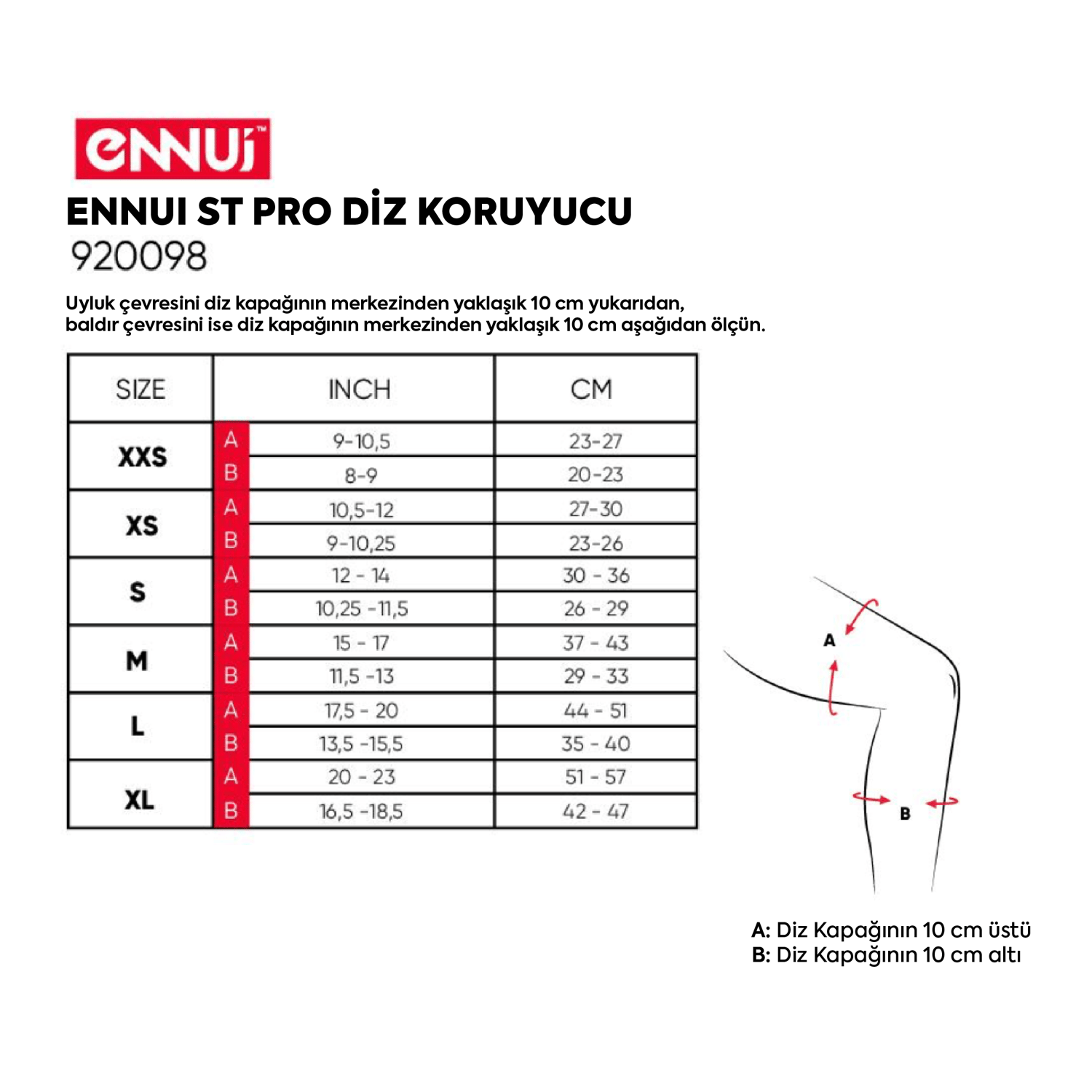 ENNUI ST Pro Diz Koruyucu