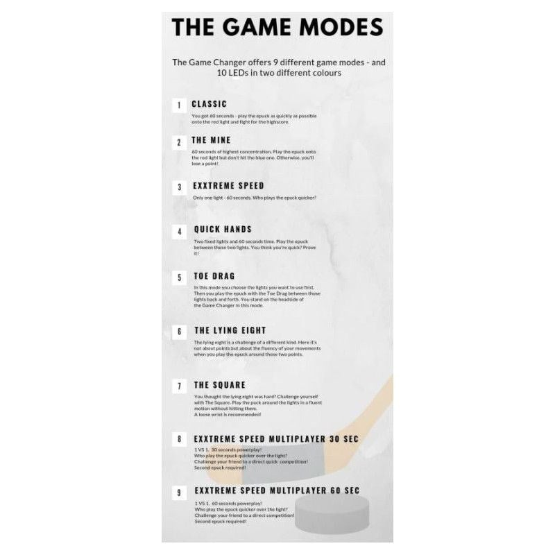 GAME CHANGER Profesyonel Hokey Antrenman Seti