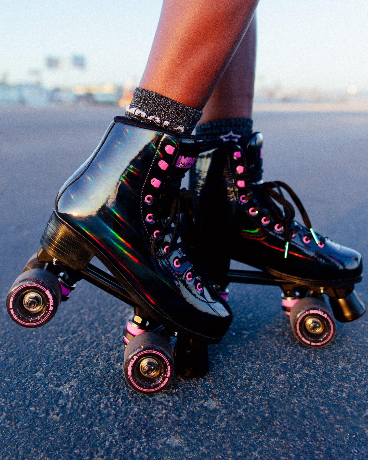 Impala Quad Paten Black Holographic