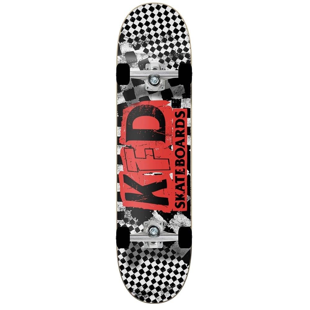 KFD 8.0 Checker Ransom Young Gunz White Skateboard Kaykay