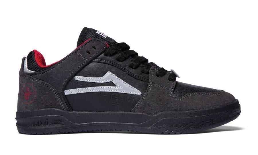 Lakai Telford Low - Public Enemy Black Charcoal Suede