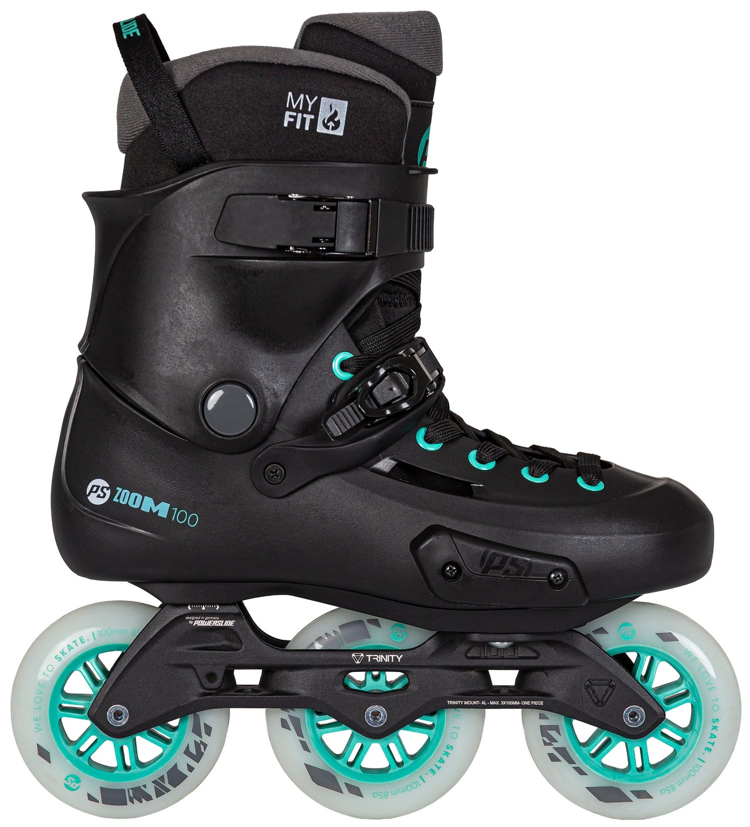 Powerslide Zoom Pro 100 Black Mint Urban Paten
