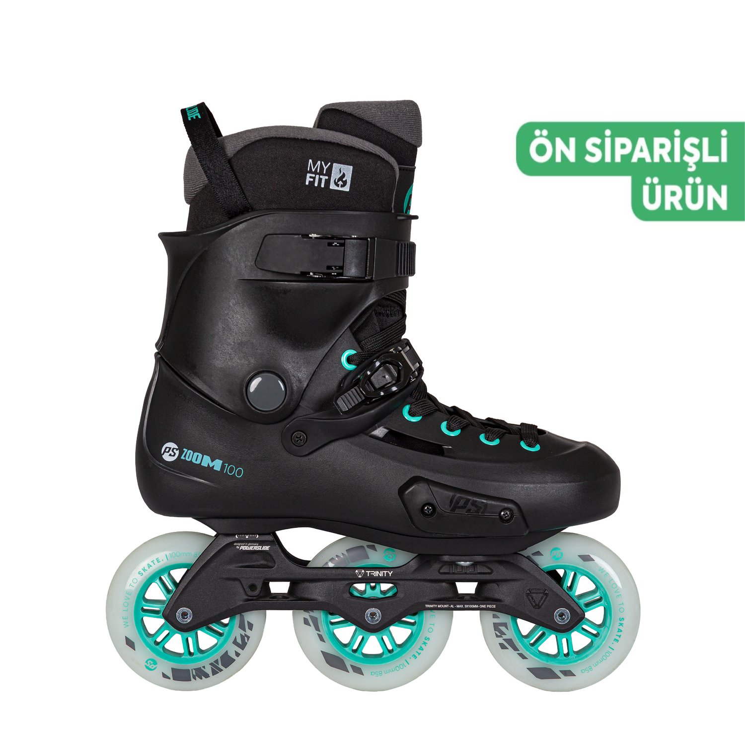 Powerslide Zoom Pro 100 Black Mint Urban Paten