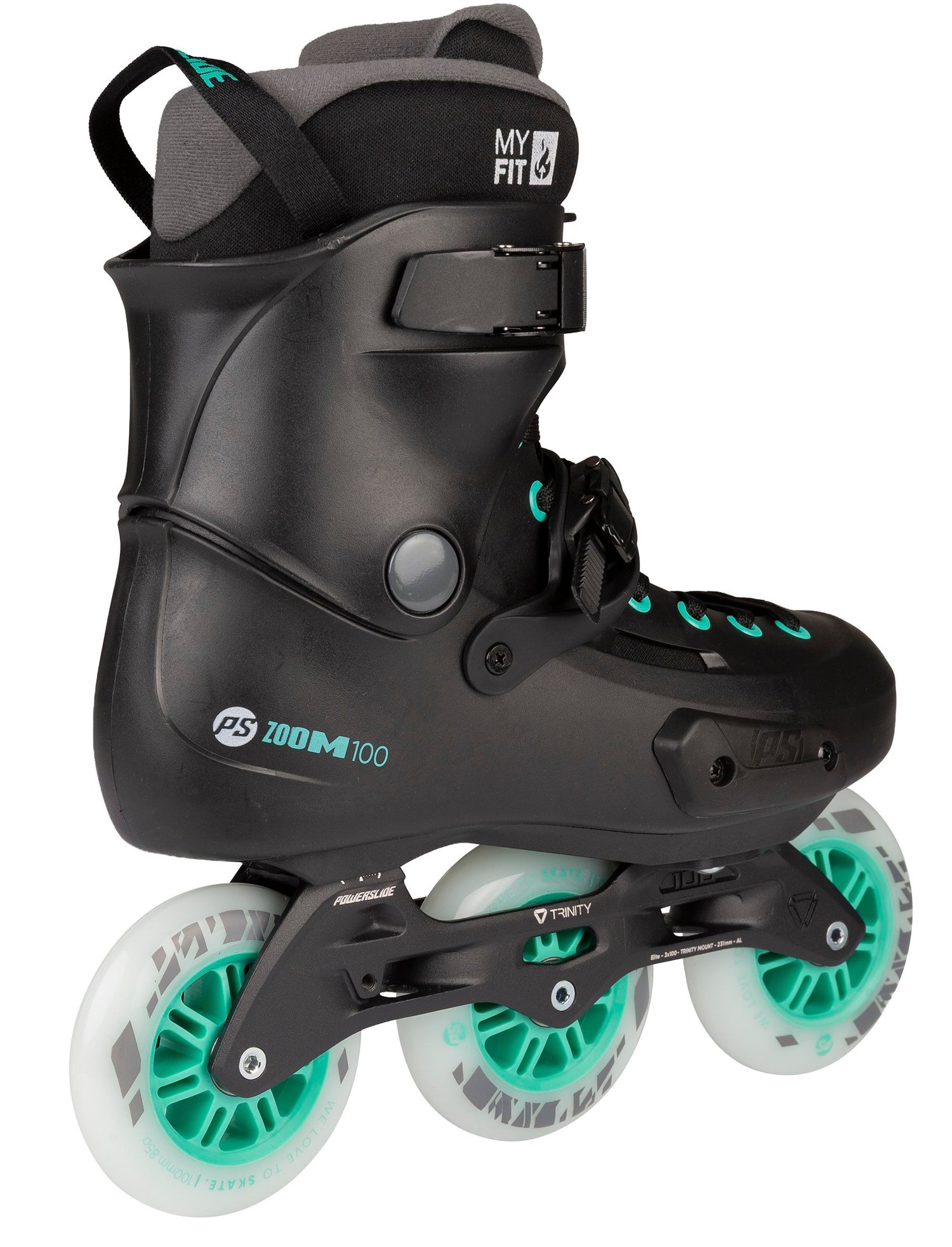 Powerslide Zoom Pro 100 Black Mint Urban Paten