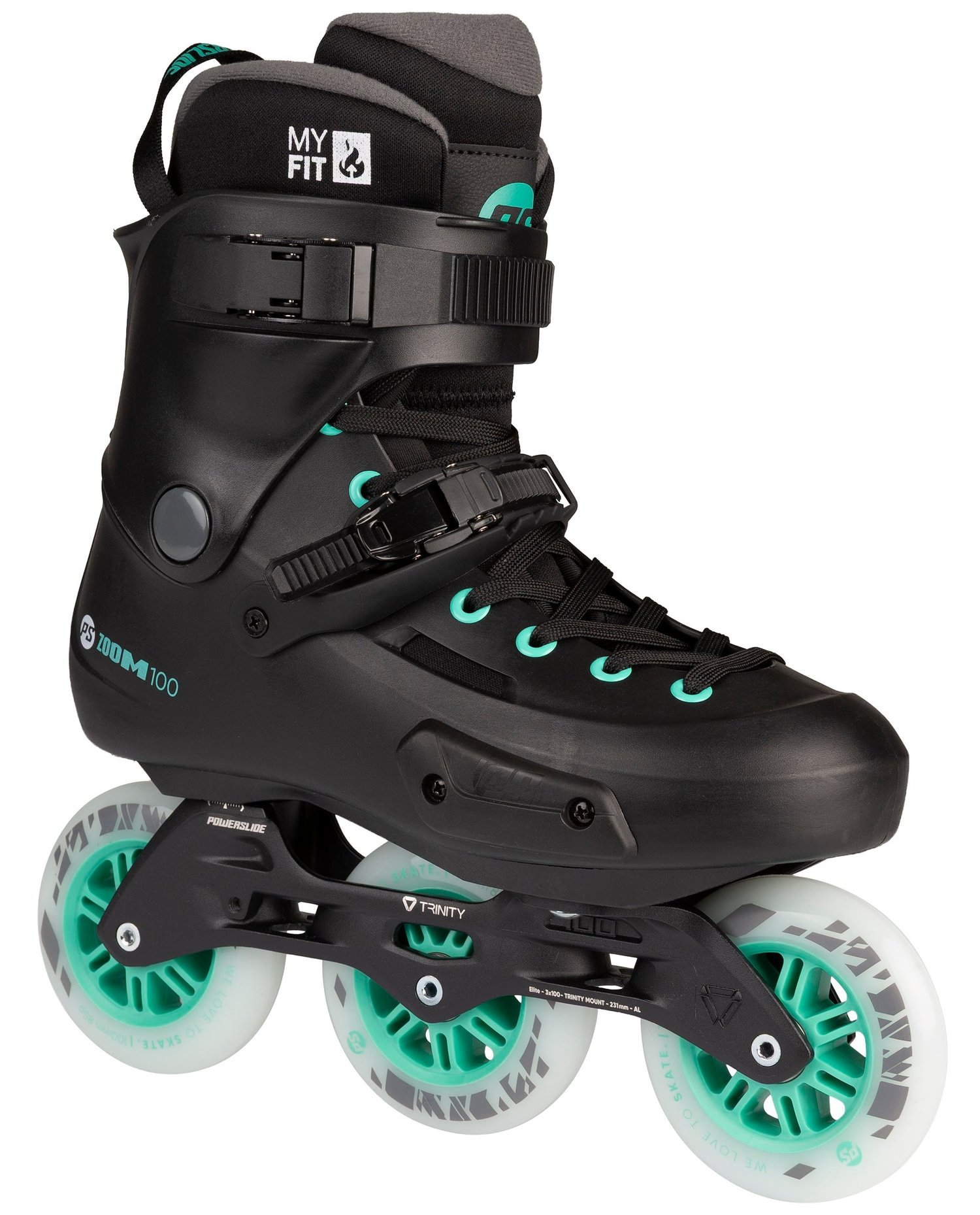 Powerslide Zoom Pro 100 Black Mint Urban Paten