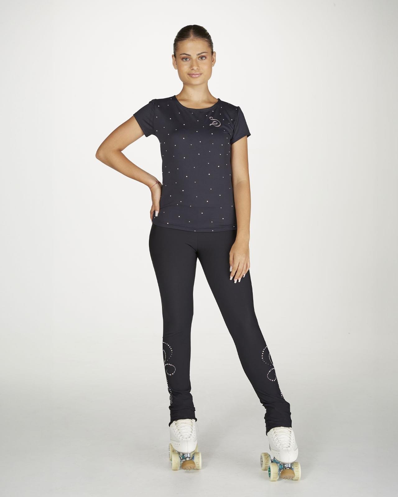 Saçılmış Kristalli T-Shirt