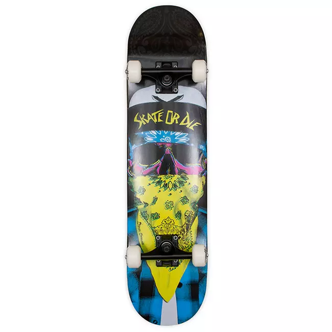 Speed Demons 7,75 Mob Blue Yellow Skateboard Kaykay