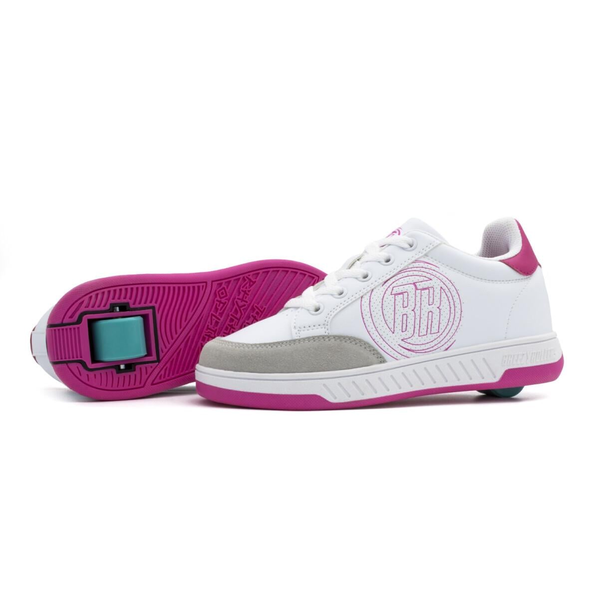 Tekerlekli Spor Ayakkabı Pembe / Beyaz
