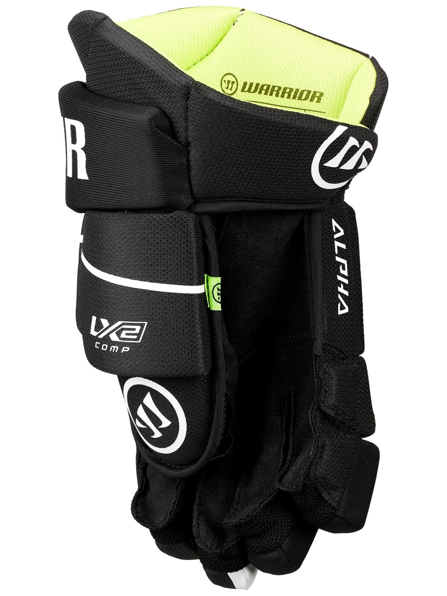 Warrior Alpha LX2 Comp JUNIOR Hokey Eldiveni I BLACK