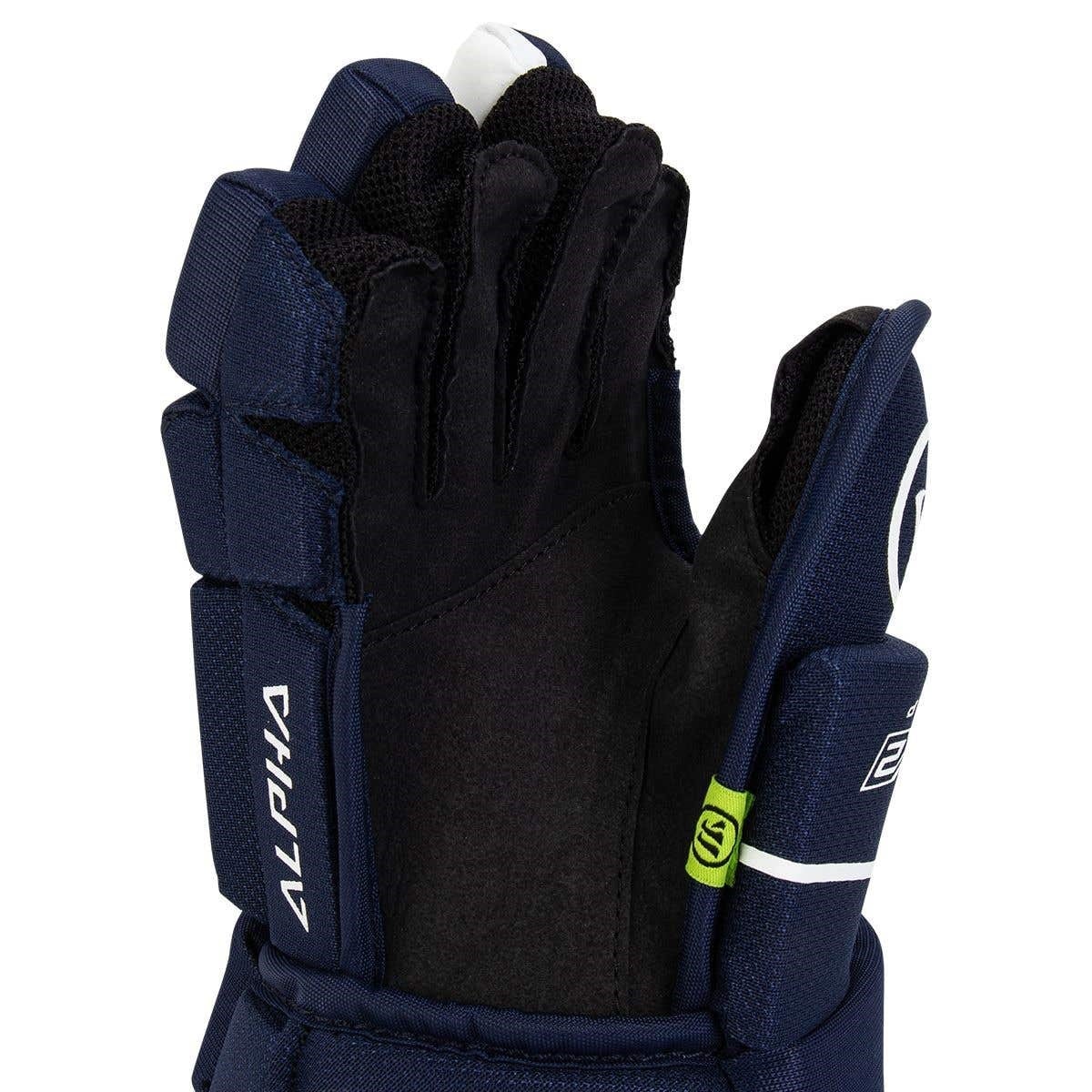 Warrior Alpha LX2 Comp JUNIOR Hokey Eldiveni I NAVY