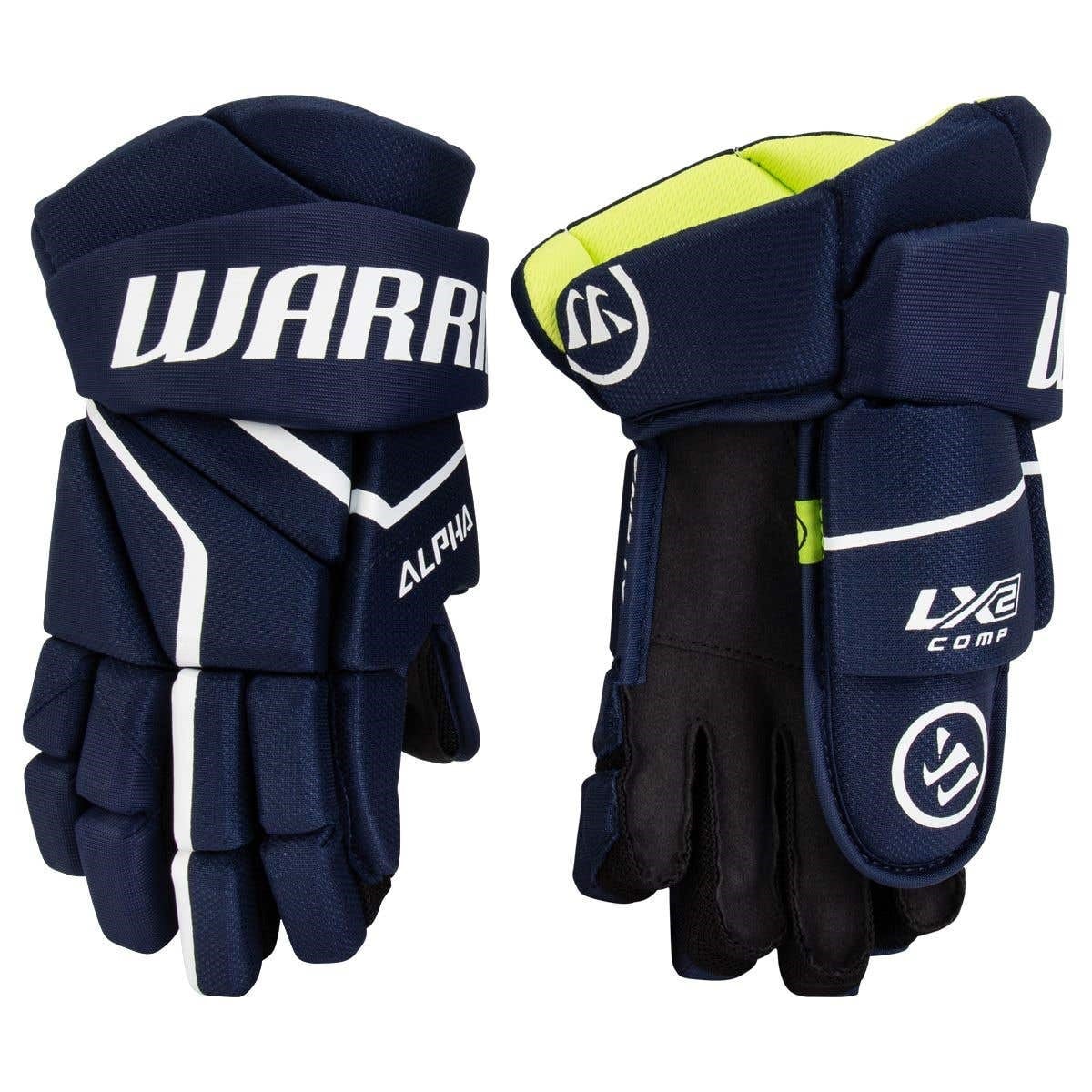 Warrior Alpha LX2 Comp JUNIOR Hokey Eldiveni I NAVY