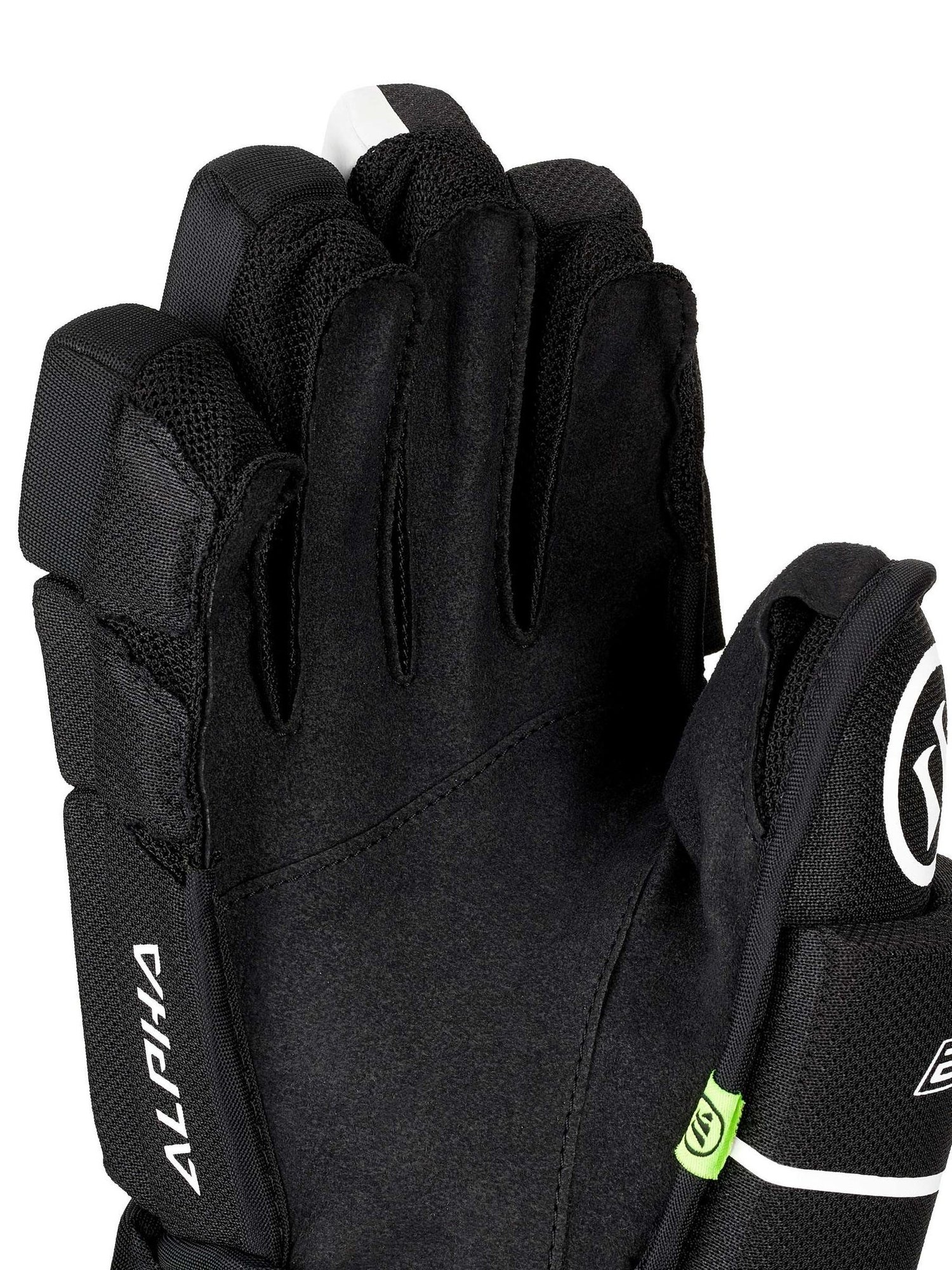Warrior Alpha LX2 Comp JUNIOR Hokey Eldiveni I BLACK