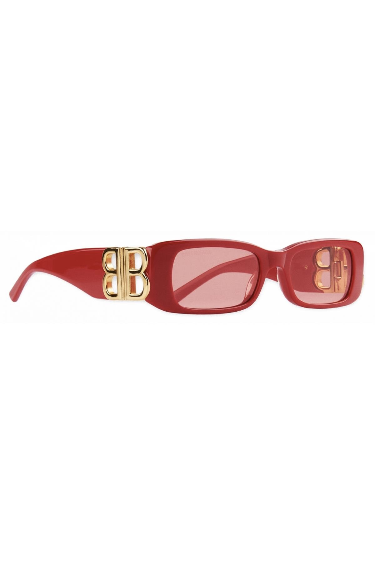 BALENCIAGA BB0096S 003 Kırmızı Güneş Gözlüğü