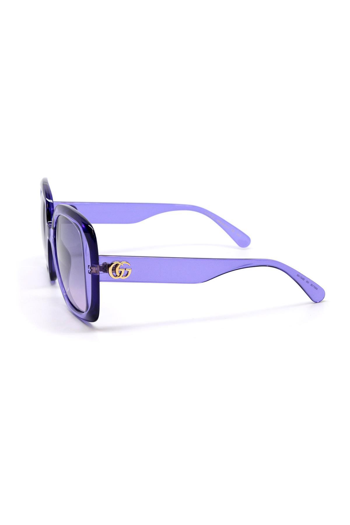 GUCCI GG0713S 005 55 DOUBLE GRADIENT DARK VIOLET/LILA GÜNEŞ GÖZLÜĞÜ 