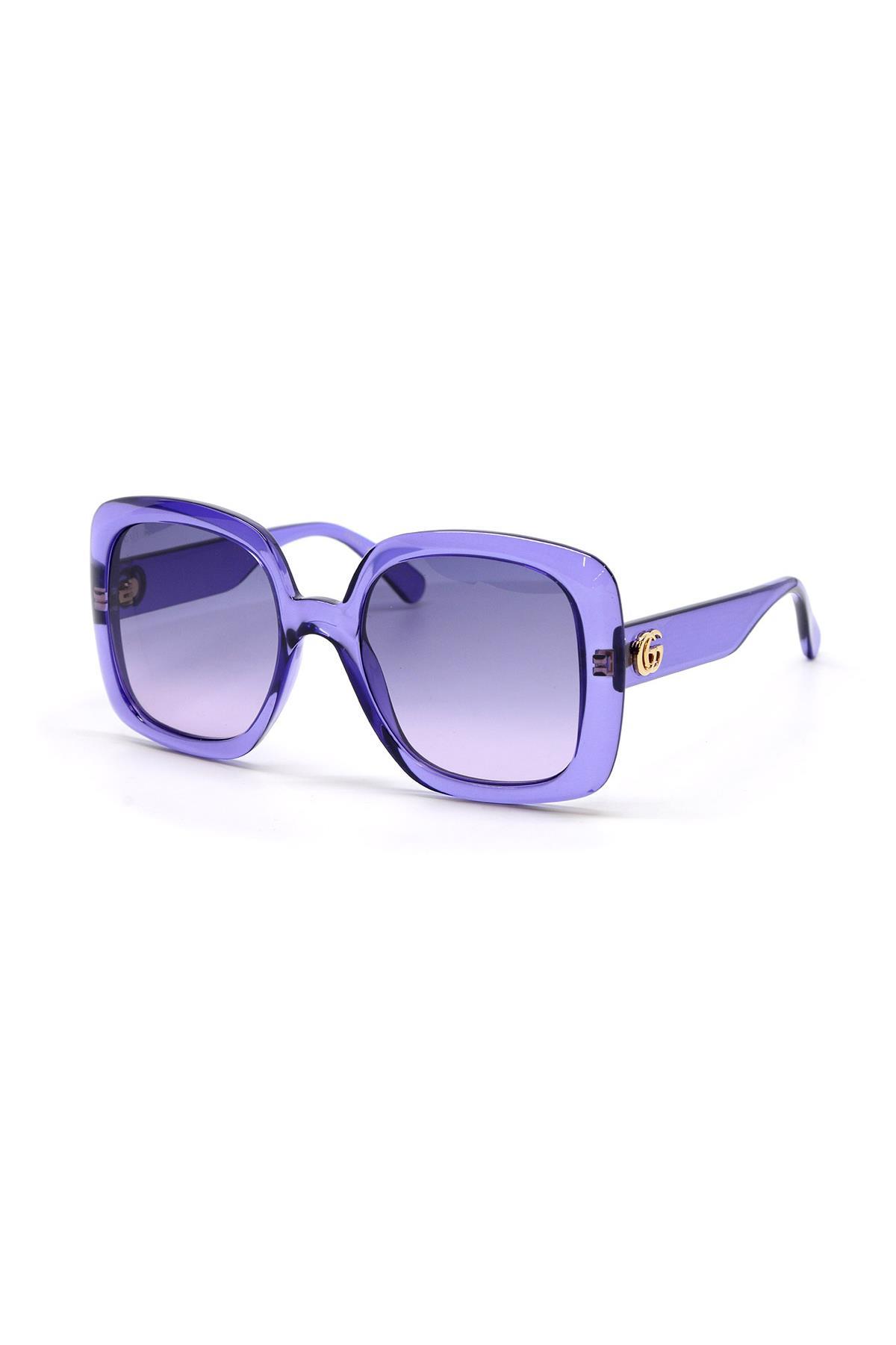 GUCCI GG0713S 005 55 DOUBLE GRADIENT DARK VIOLET/LILA GÜNEŞ GÖZLÜĞÜ 
