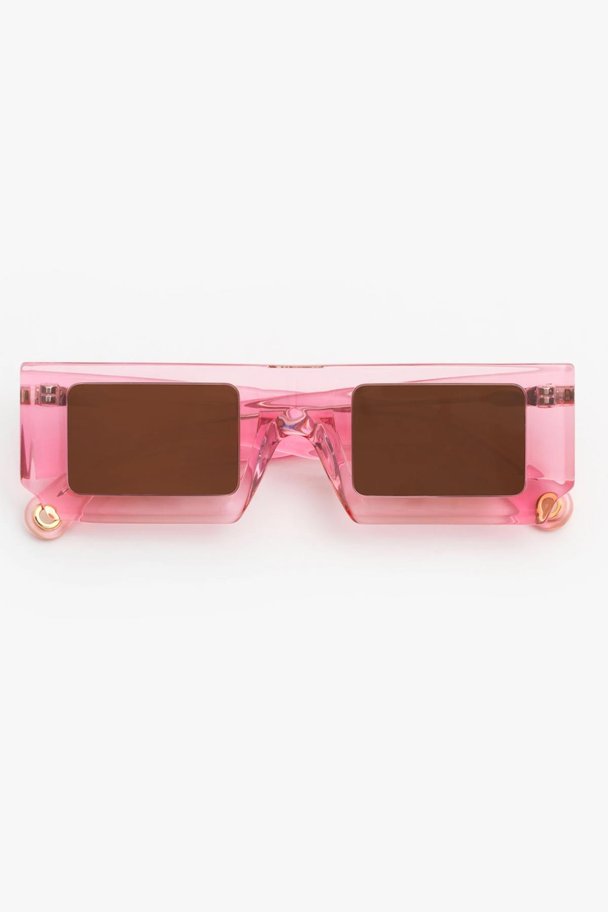 JACQUEMUS LES LUNETTES SOLEIL MULTI PINK BROWN GÜNEŞ GÖZLÜĞÜ