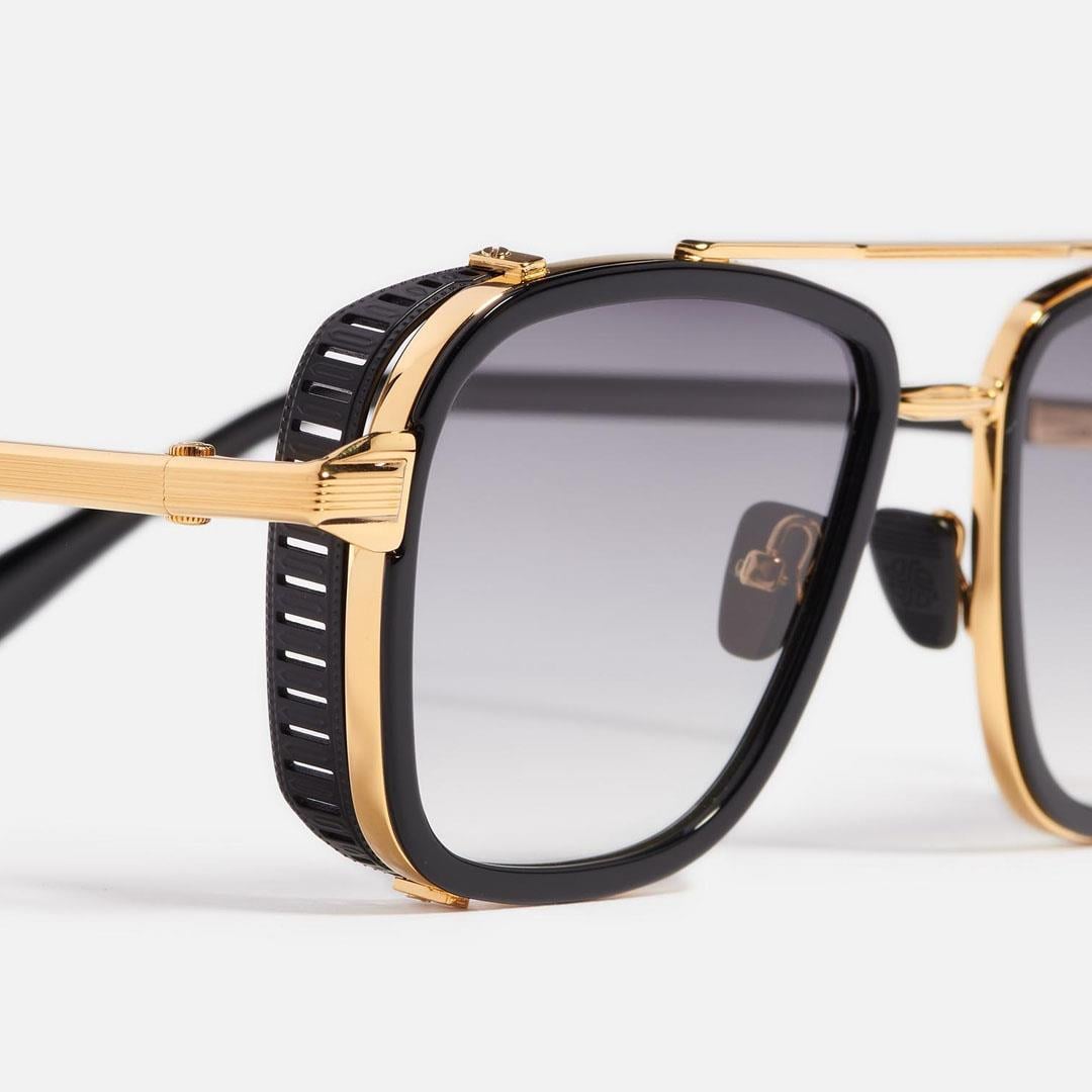 JOHN DALIA PHIL SUN C407 - Shiny Black - Yellow Gold