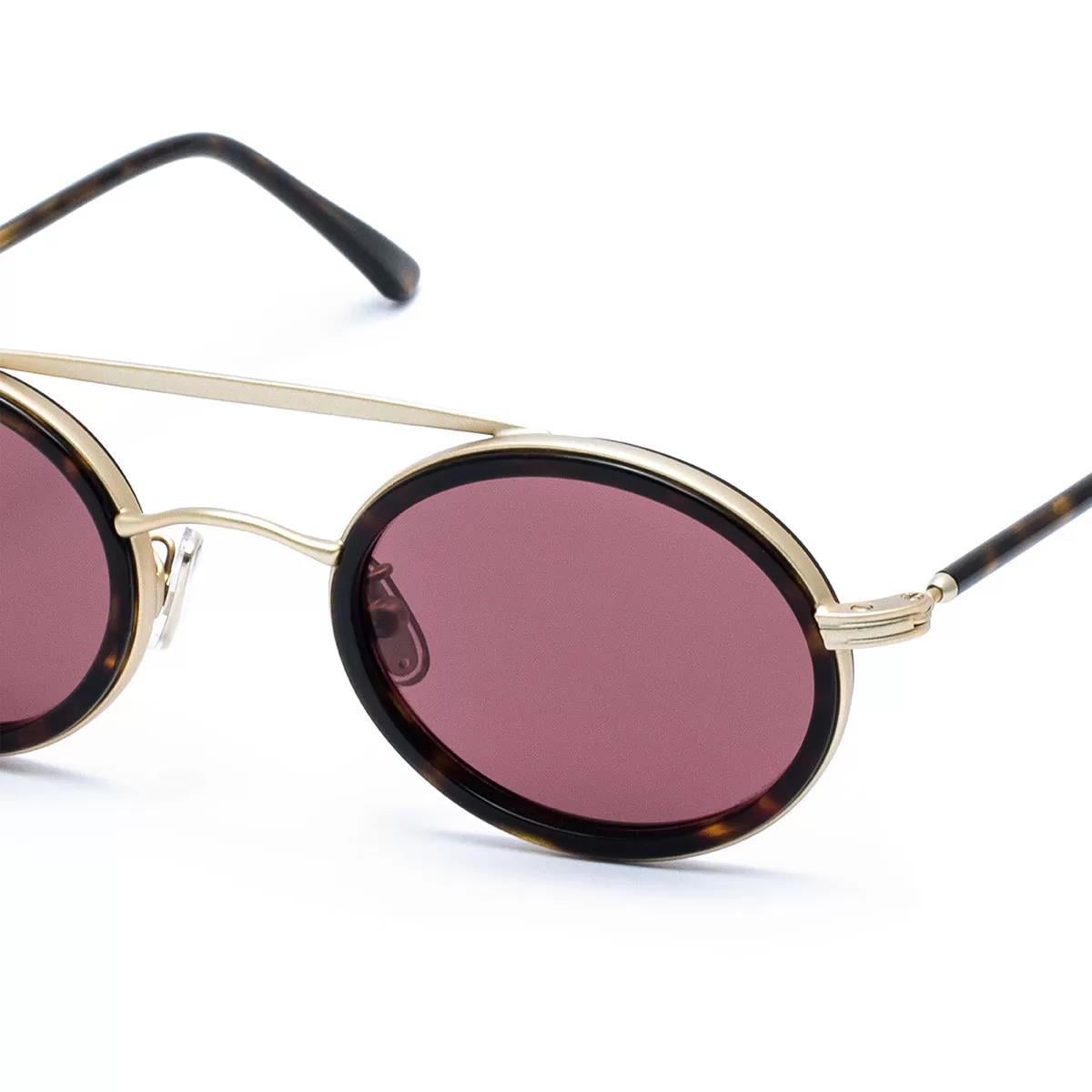 L.G.R Kruger Gold Matt / Havana Scuro 03 // Violet Unisex Güneş Gözlüğü