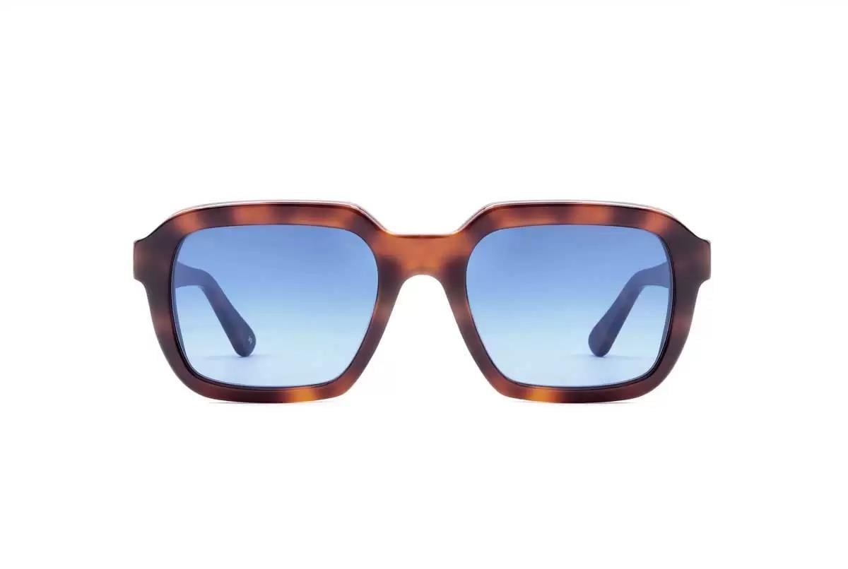 L.G.R Raffaello Havana Maculato 39 // Blue HD Gradient Unisex Güneş Gözlüğü