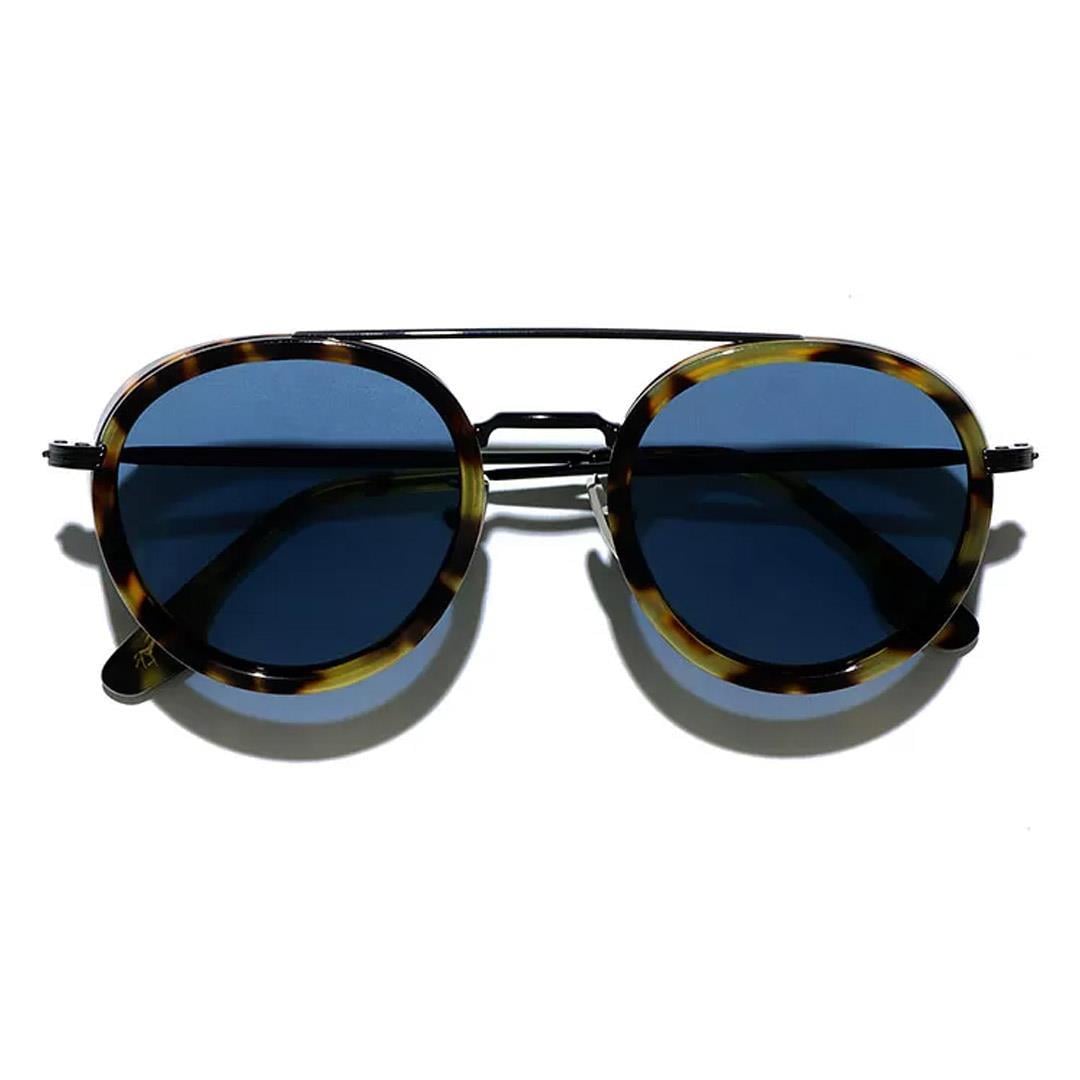 L.G.R TSAVO UNISEX BLACK HAVANA TARTARUGATO 23 BLUE (BASE 2) 54' 5510