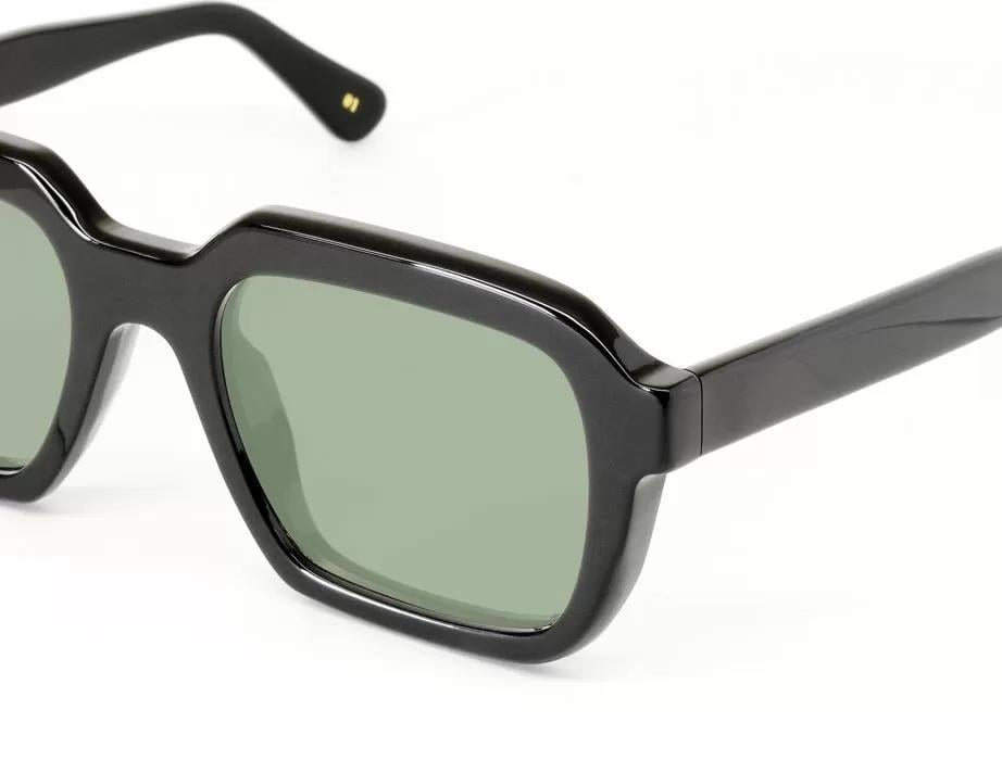 L.G.R Raffaello Black 01 // Green G15 Unisex Güneş Gözlüğü