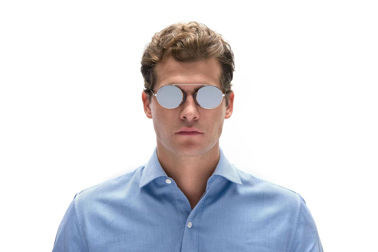 L.G.R Black Matt 00 // Flat Silver Mirror Unisex Güneş Gözlüğü