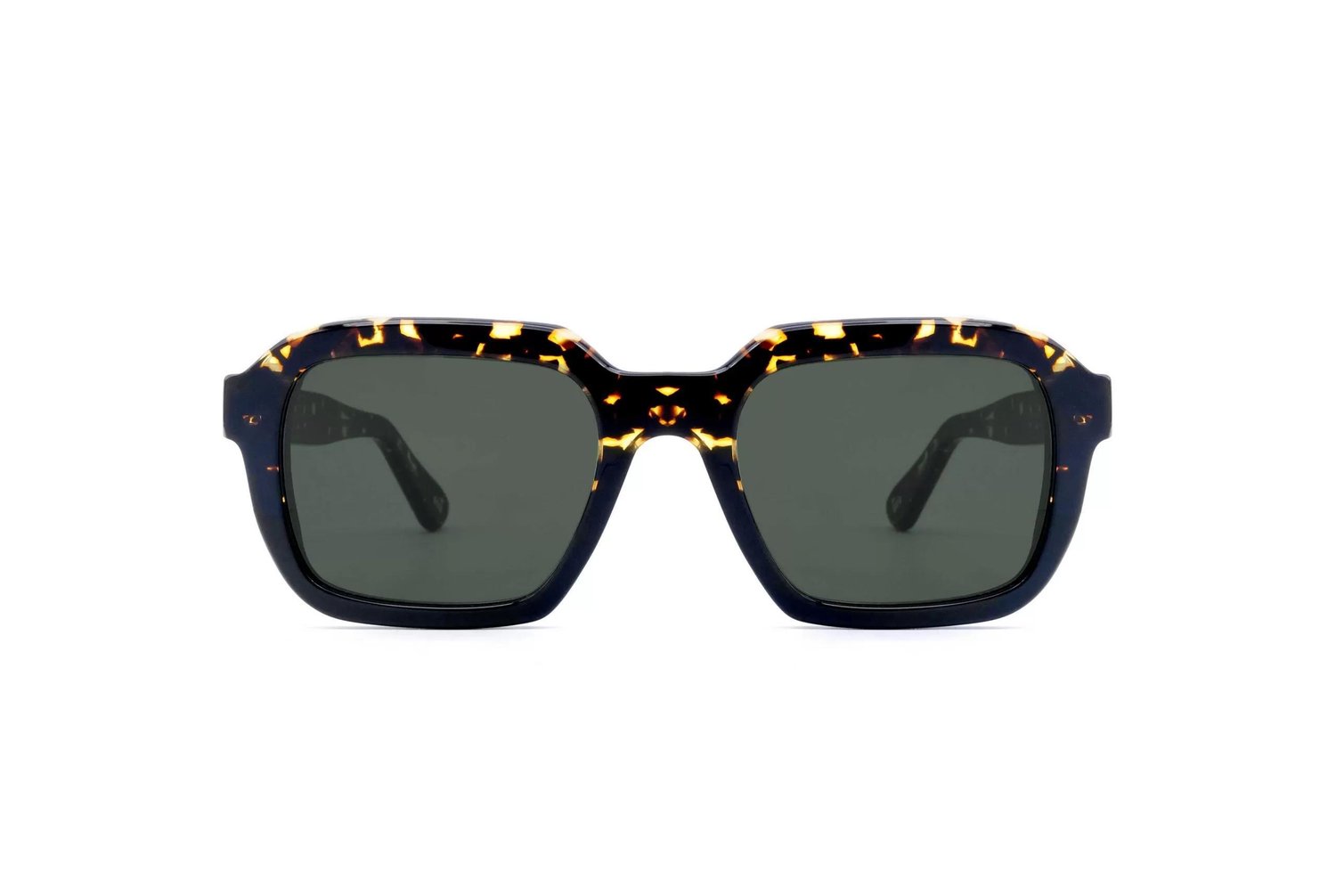 L.G.R Raffaello Black Havana Scuro 09B // Dark Green G15 Unisex Güneş Gözlüğü