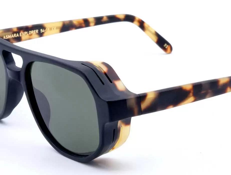 LGR Asmara Explorer Black Matt Havana Tartarugato Matt23 Unisex Güneş Gözlüğü