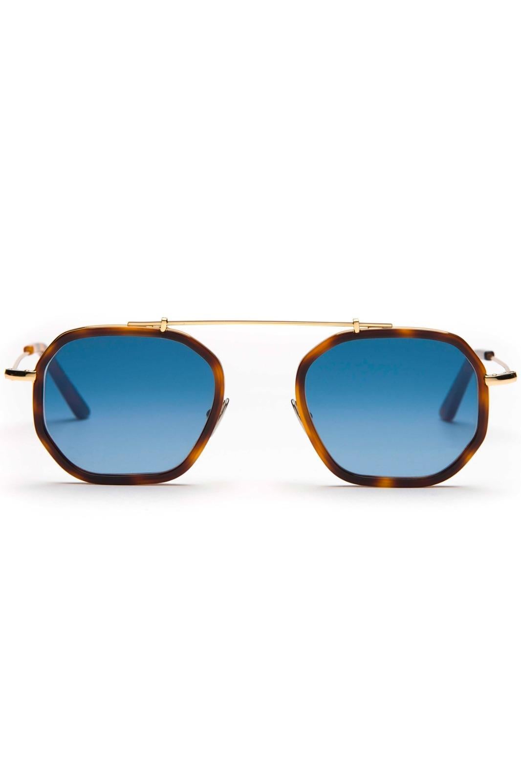 LGR Nomad II Havana Maculato Gradyan Mavi Unisex Güneş Gözlüğü