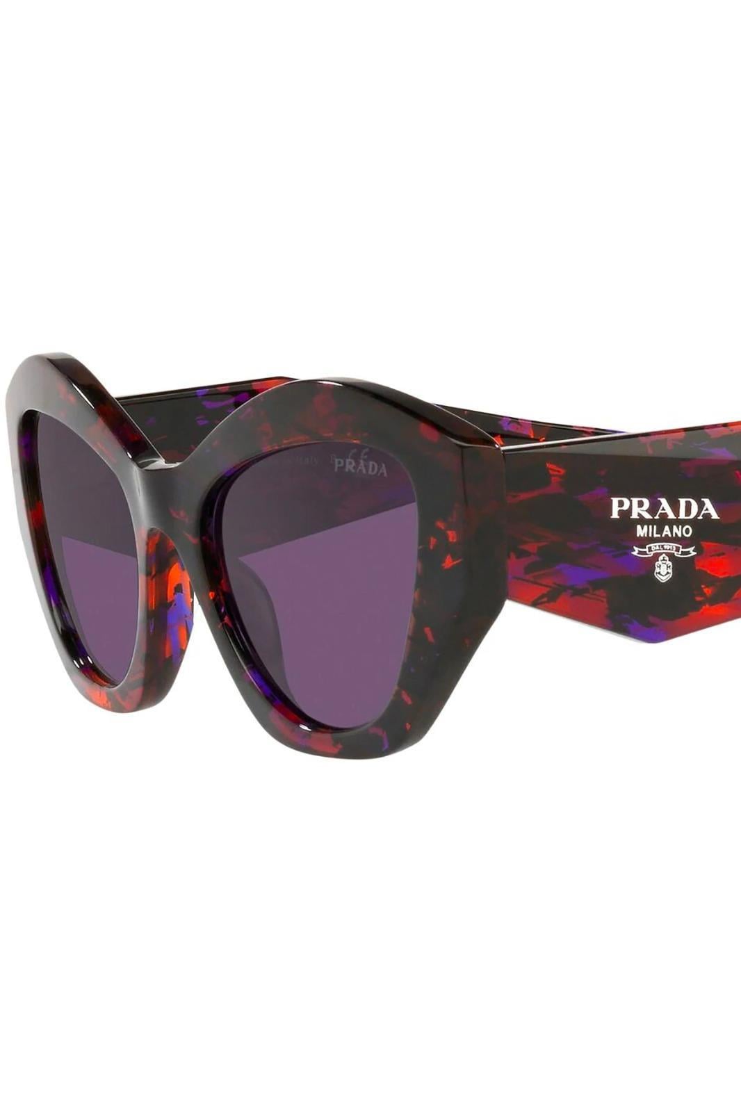 PRADA PR 07YS 06V6O2 ABSTRACT ORANGE GÜNEŞ GÖZLÜĞÜ