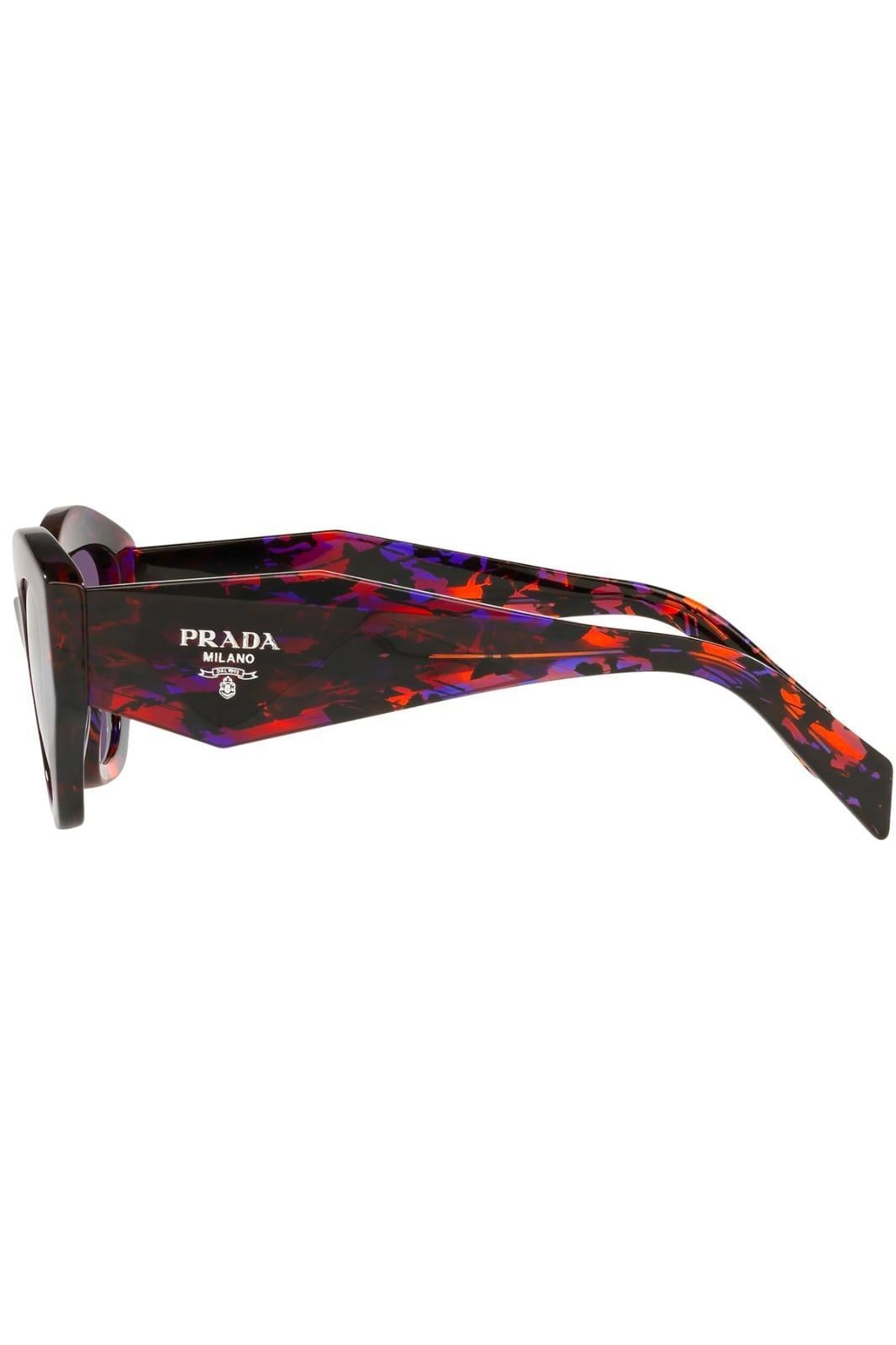 PRADA PR 07YS 06V6O2 ABSTRACT ORANGE GÜNEŞ GÖZLÜĞÜ