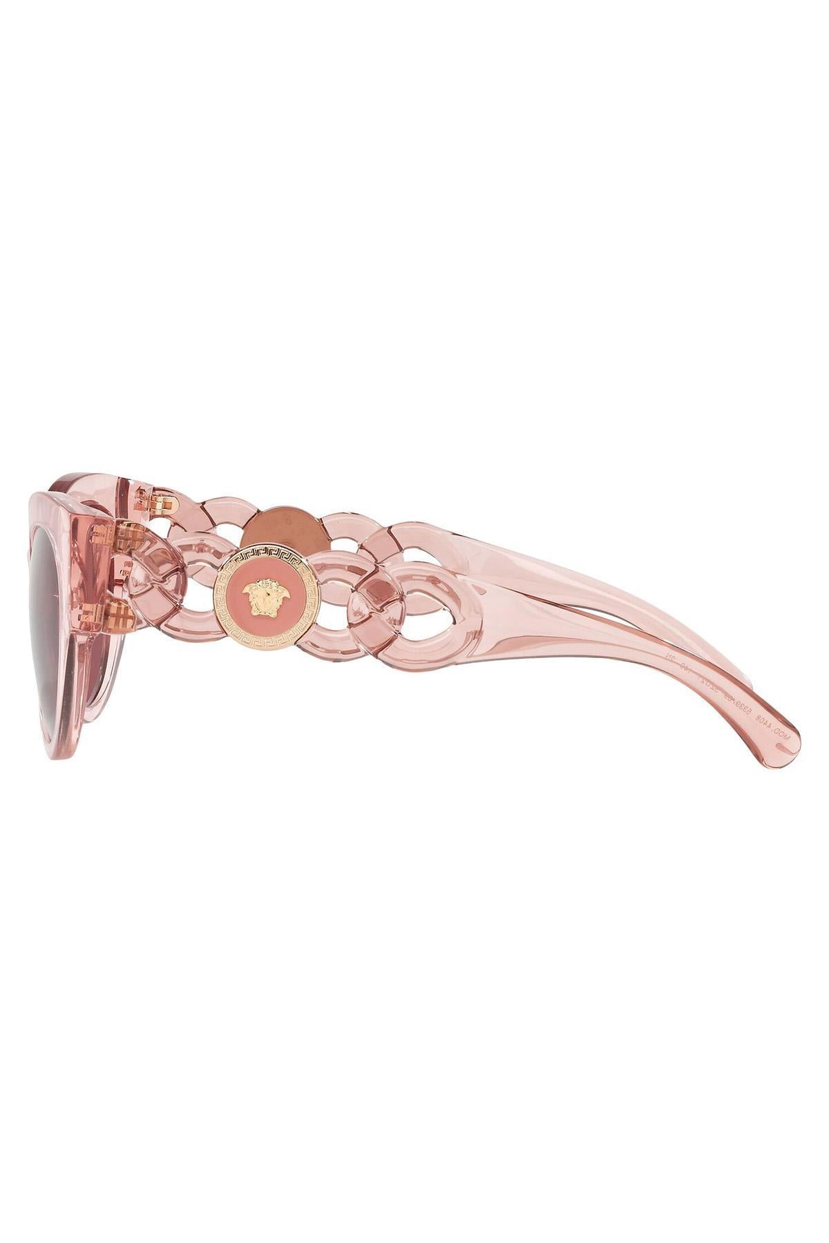 VERSACE VE4408 533969 52 ŞEFFAF PEMBE GÜNEŞ GÖZLÜĞÜ