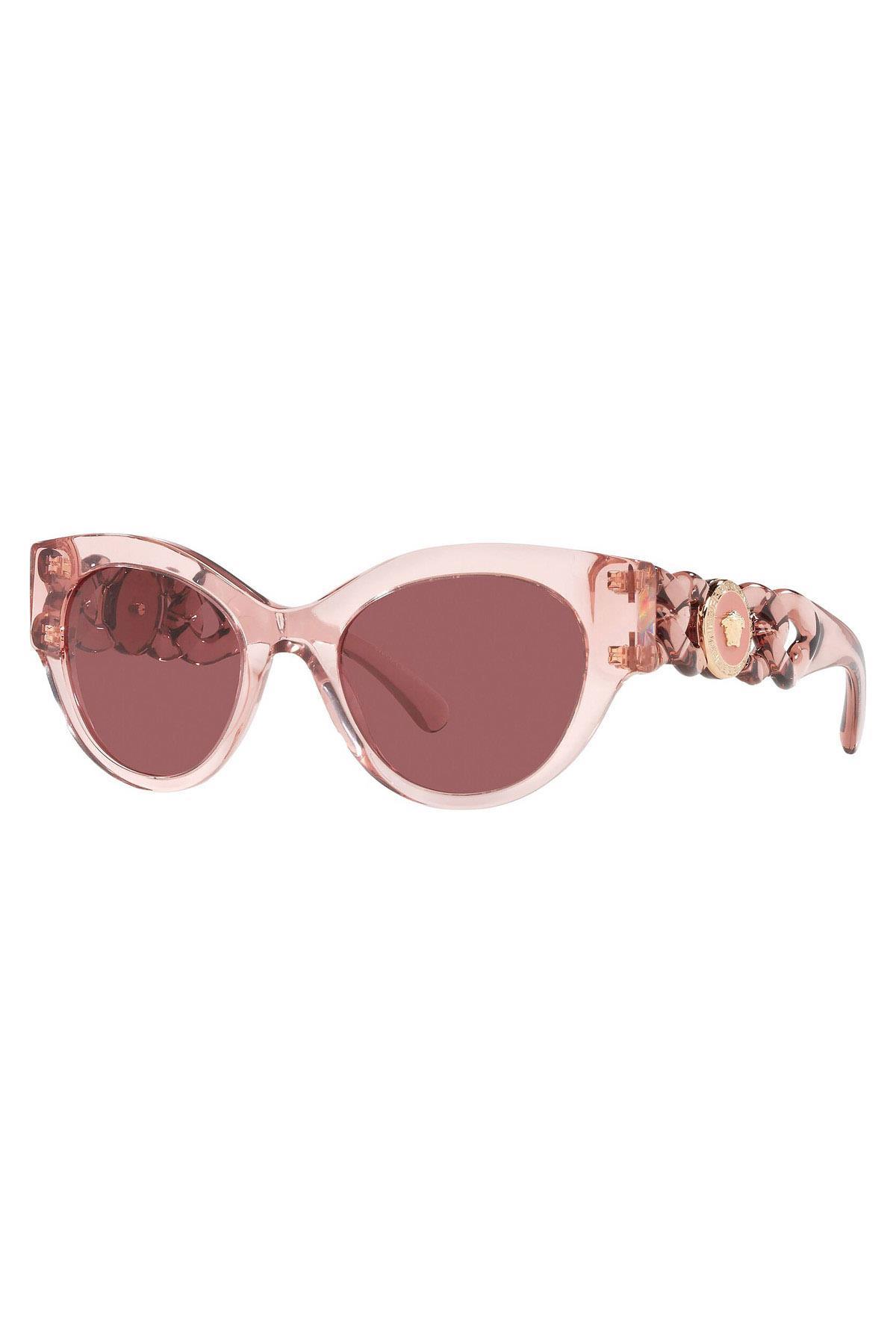 VERSACE VE4408 533969 52 ŞEFFAF PEMBE GÜNEŞ GÖZLÜĞÜ