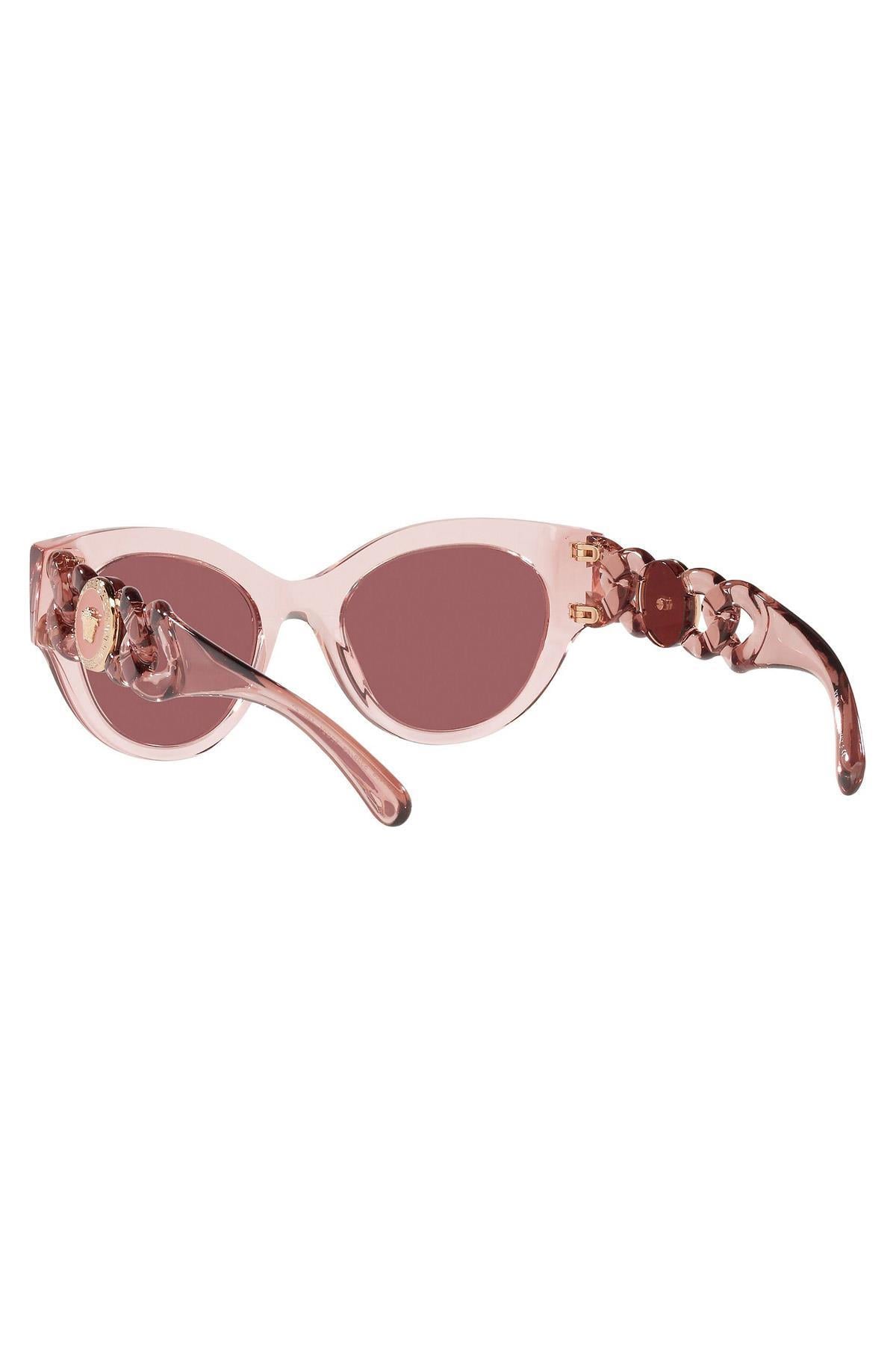 VERSACE VE4408 533969 52 ŞEFFAF PEMBE GÜNEŞ GÖZLÜĞÜ