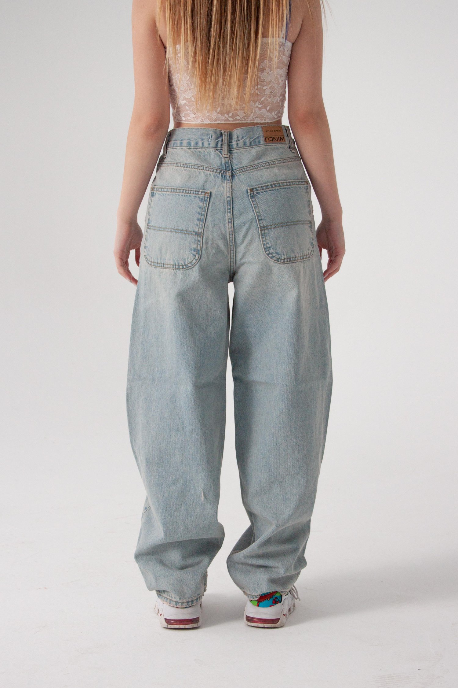 Açık Mavi Tint Skater Jean