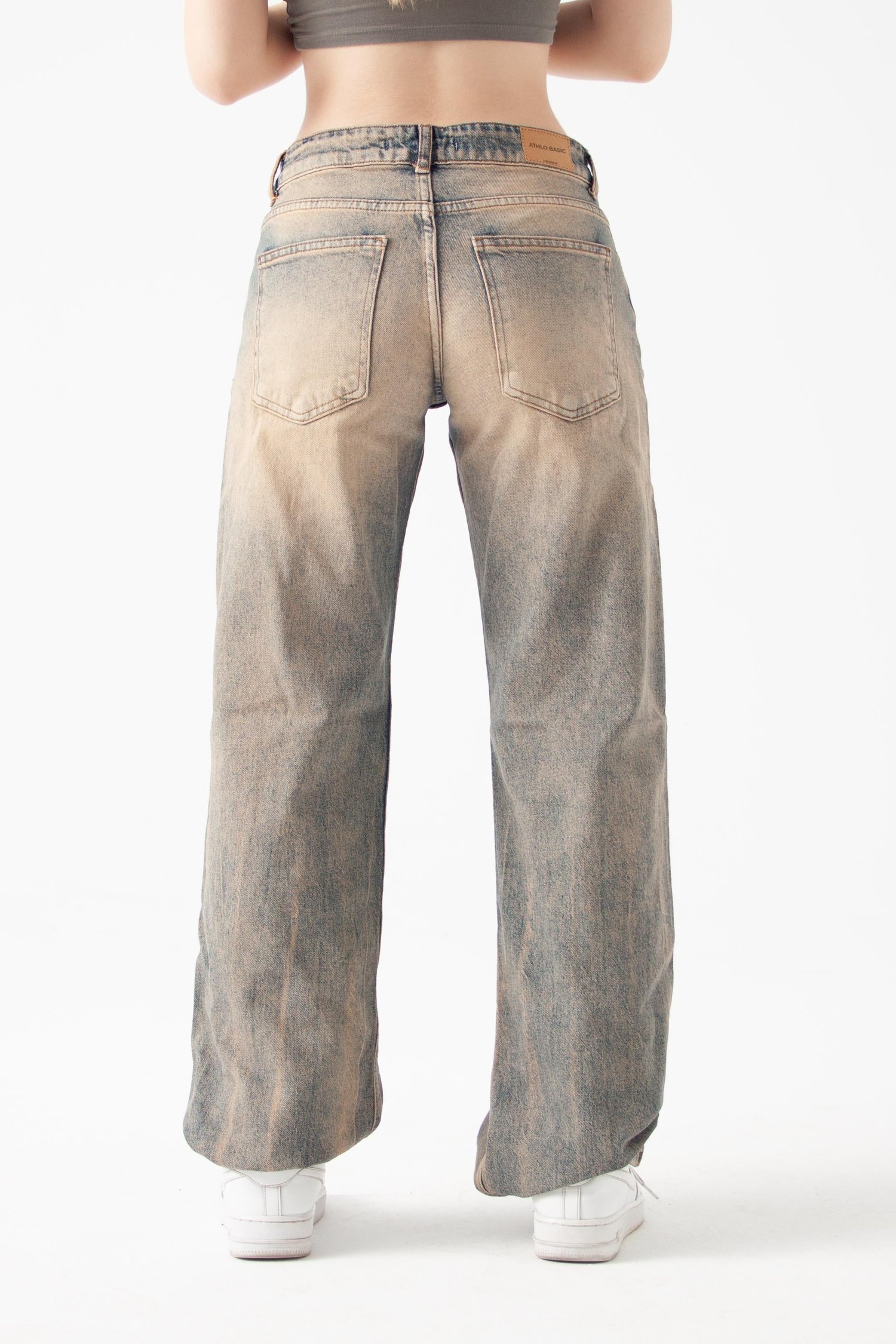 Açık Taş Yıkama Straight Jean