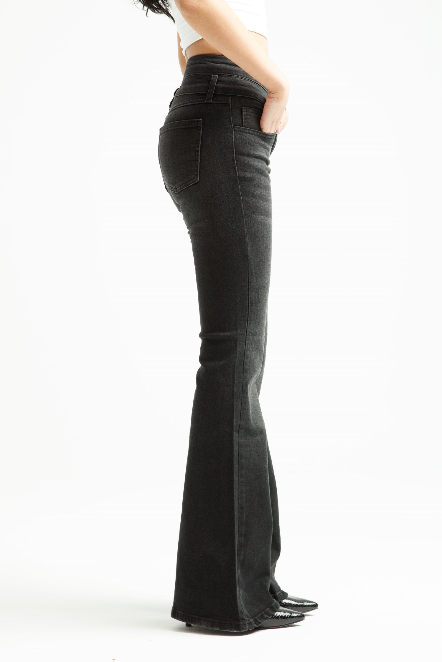 Antrasit Flare Jean