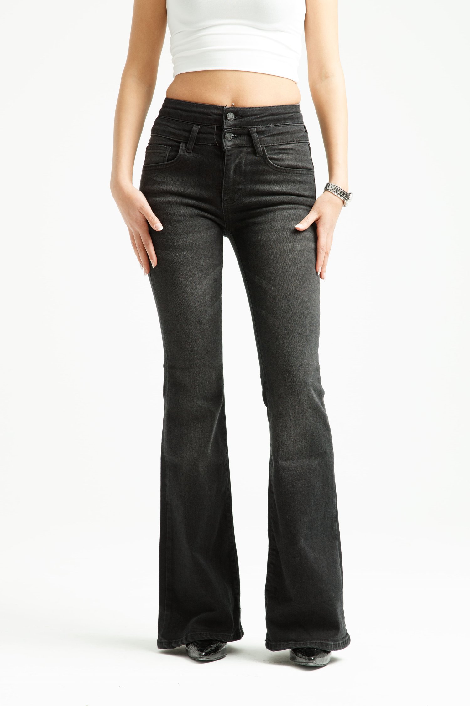 Antrasit Flare Jean
