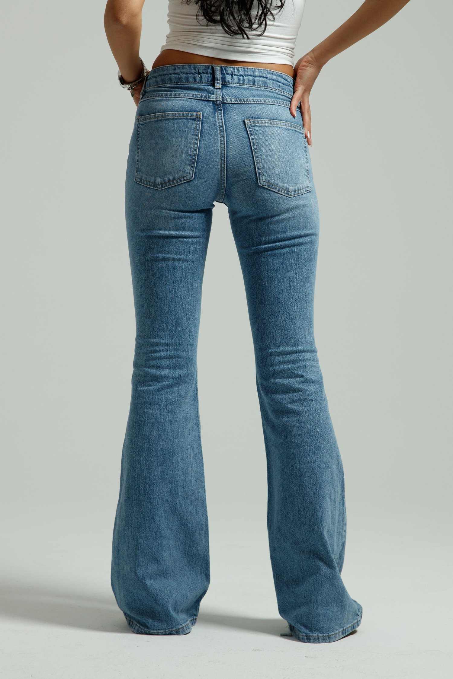 Buz Mavi Flare Jean