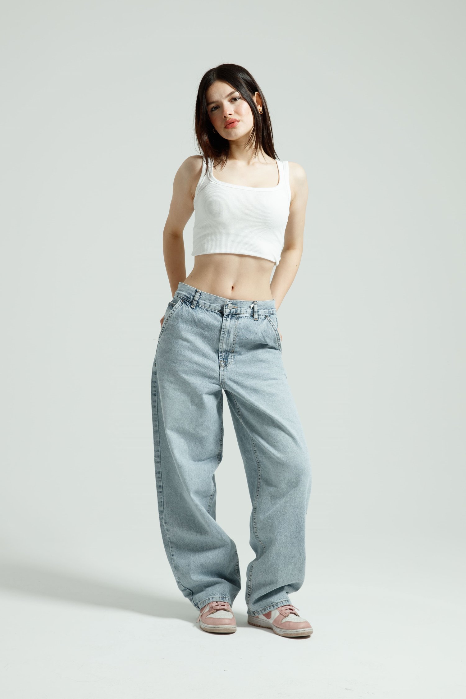 Buz Mavi Skater Jean