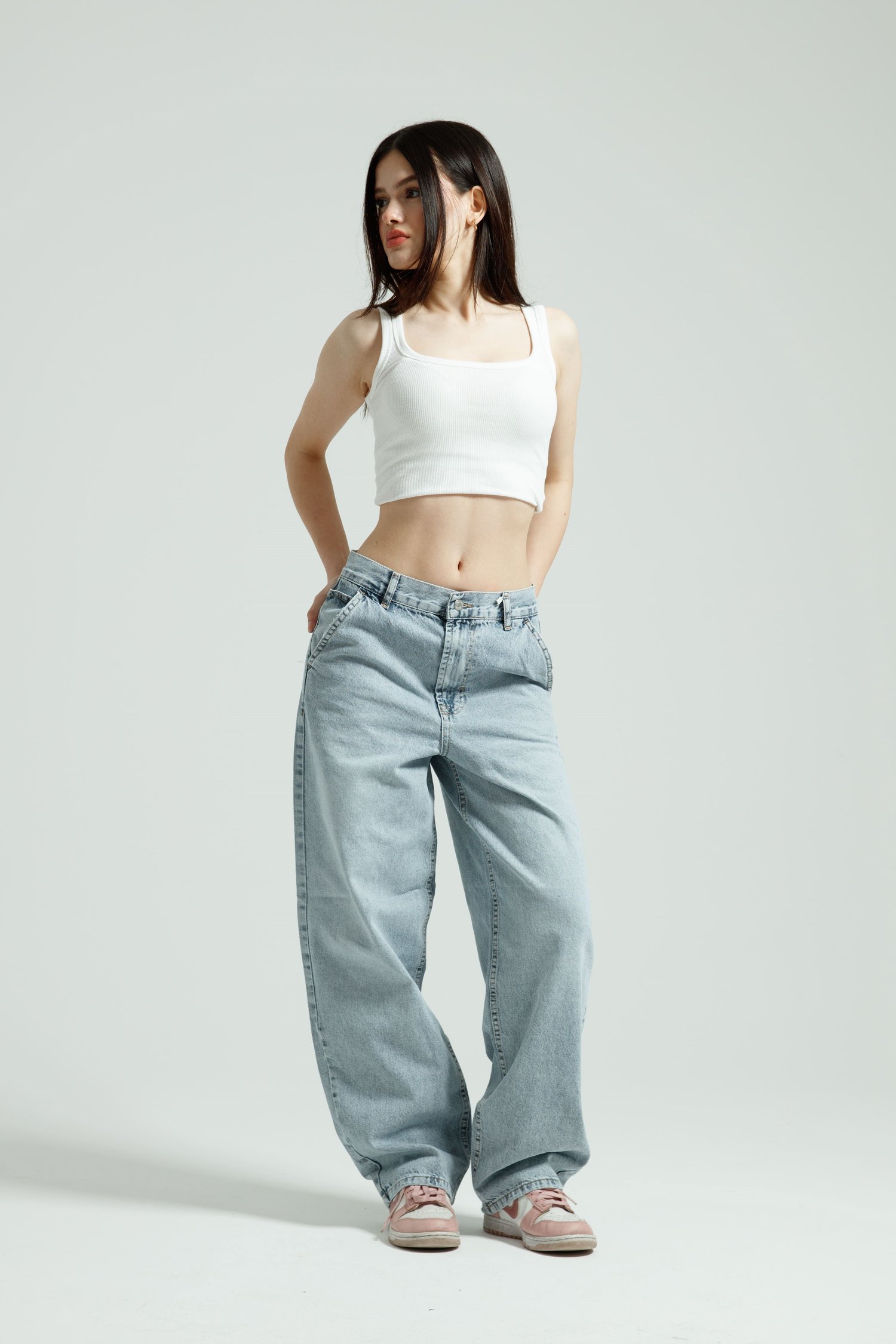 Buz Mavi Skater Jean