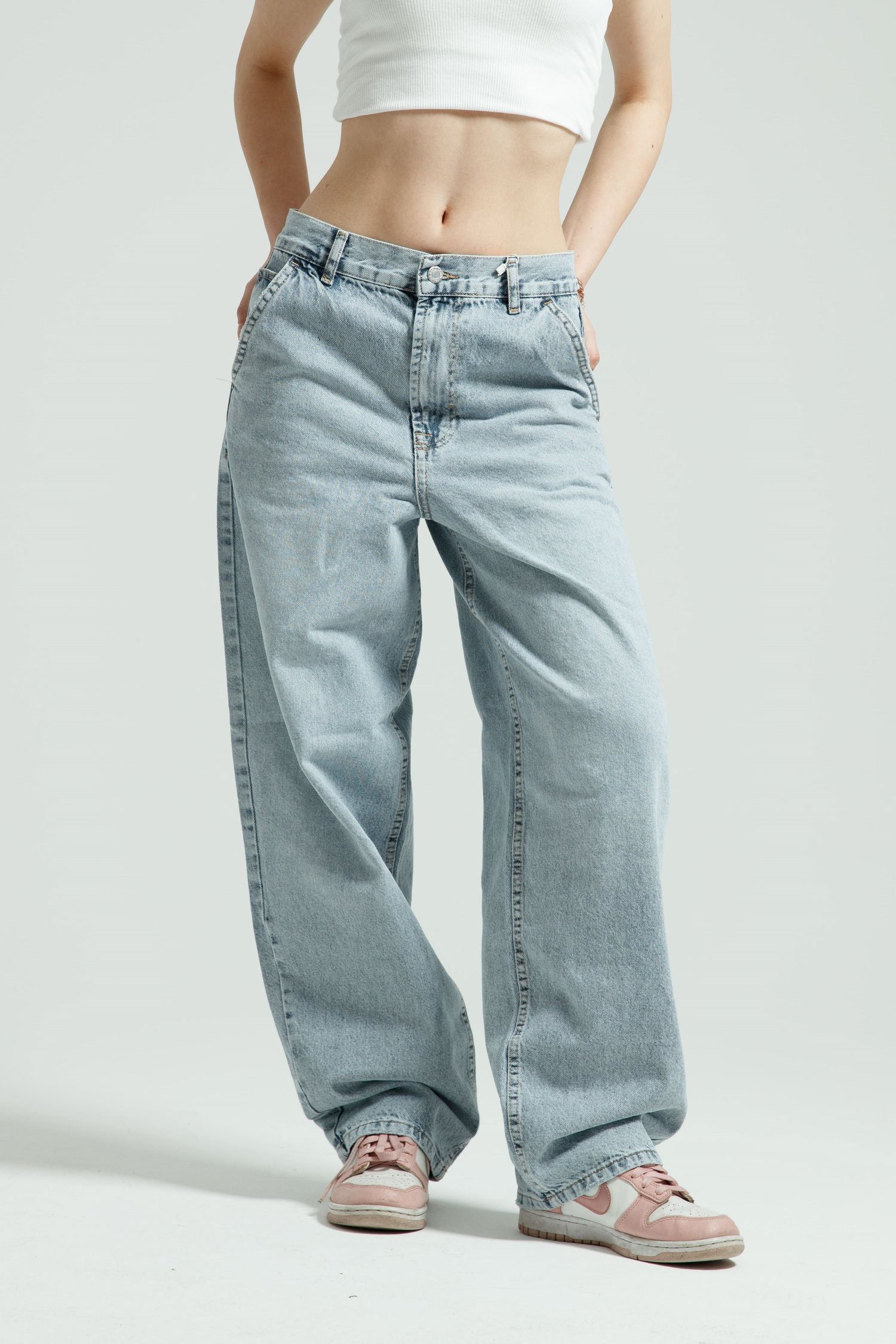 Buz Mavi Skater Jean