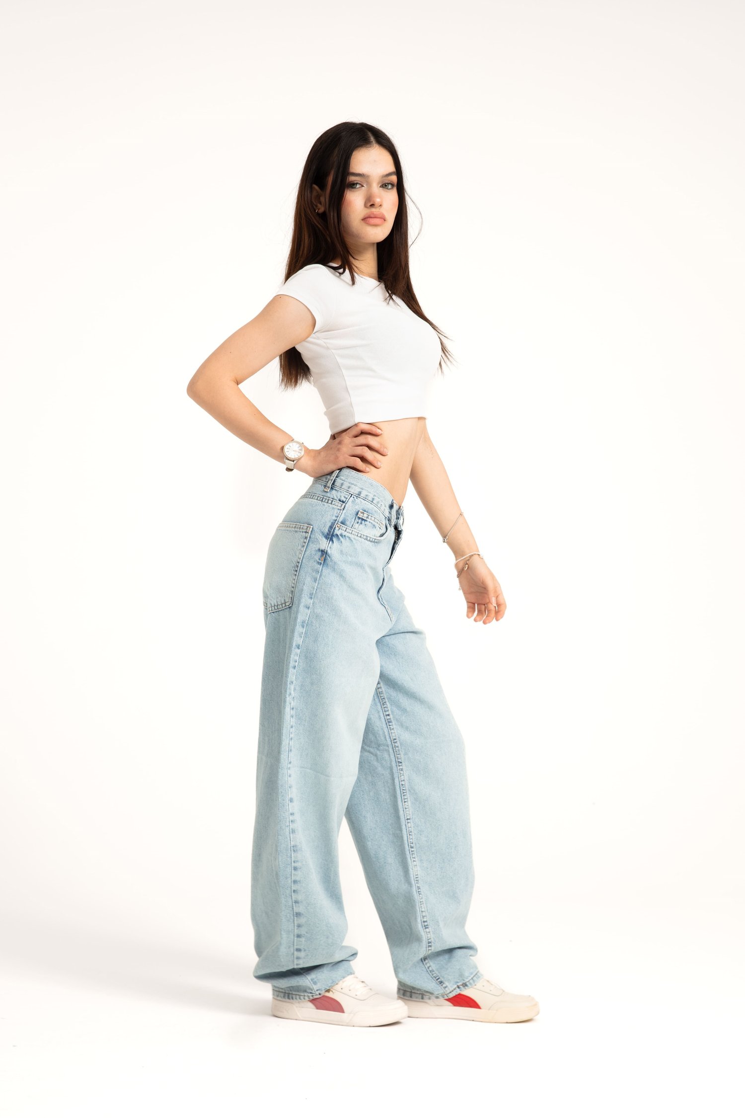 Buz Mavi Skater Jean