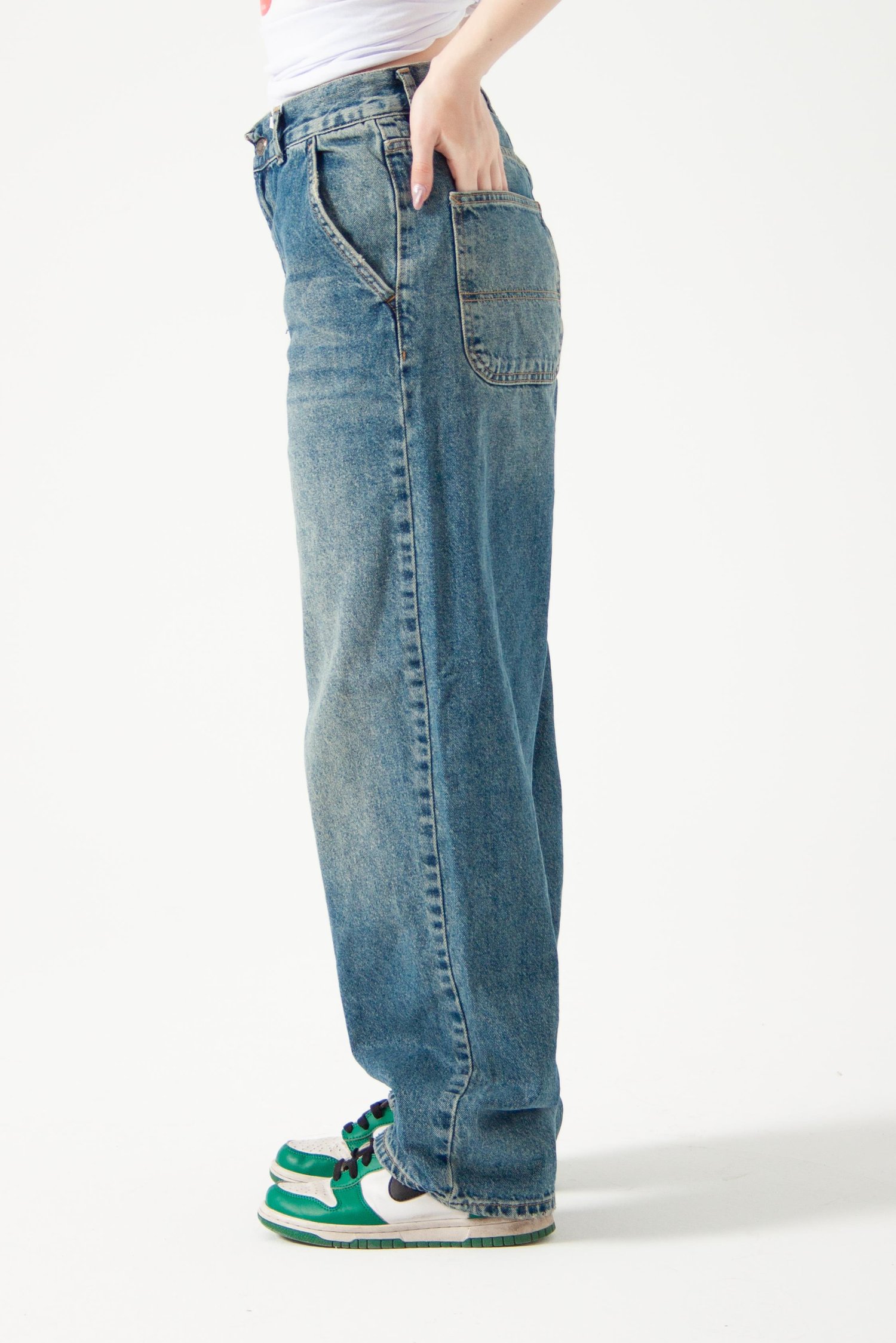Buz Mavi Tint Skater Jean
