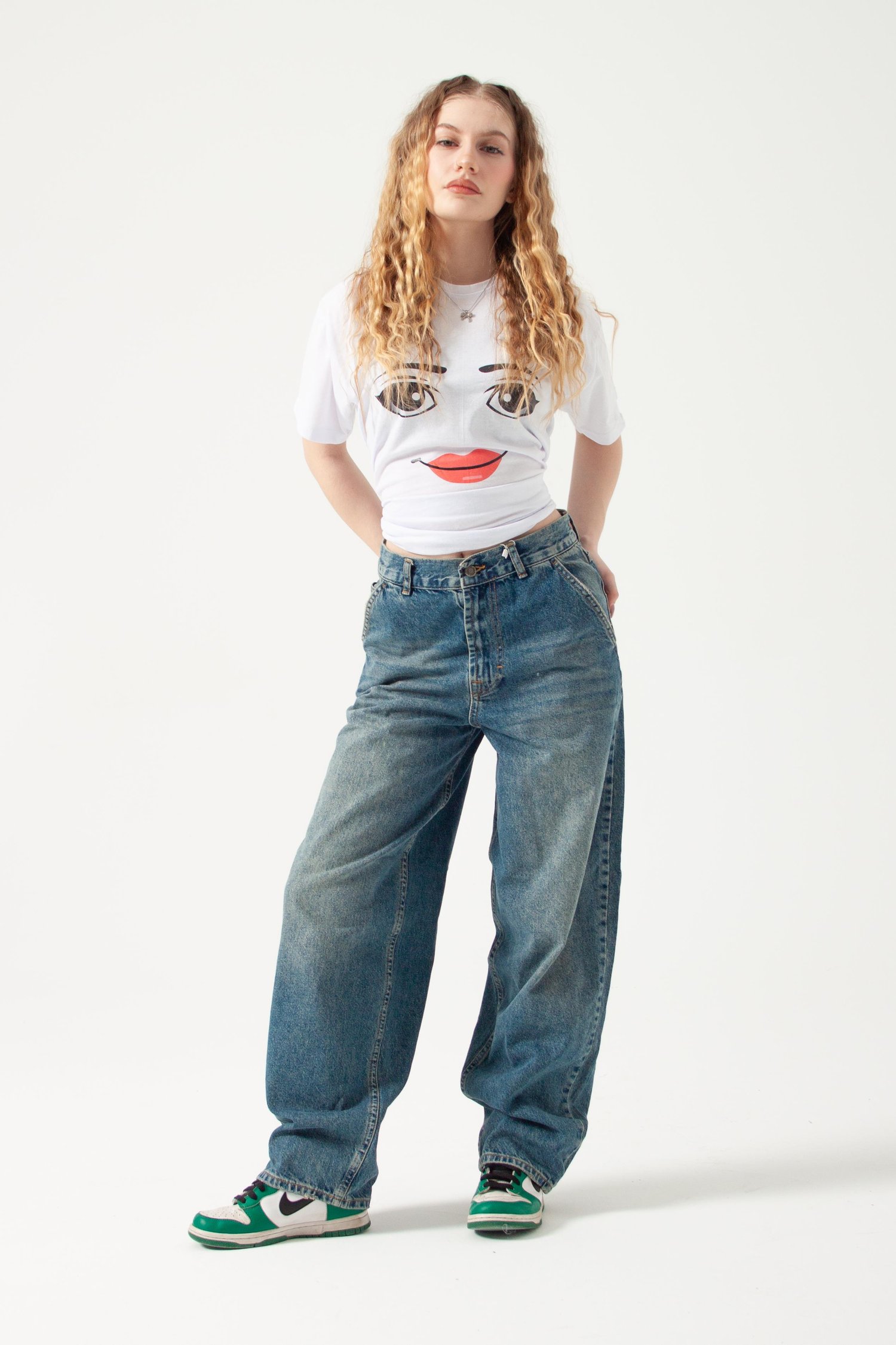 Buz Mavi Tint Skater Jean