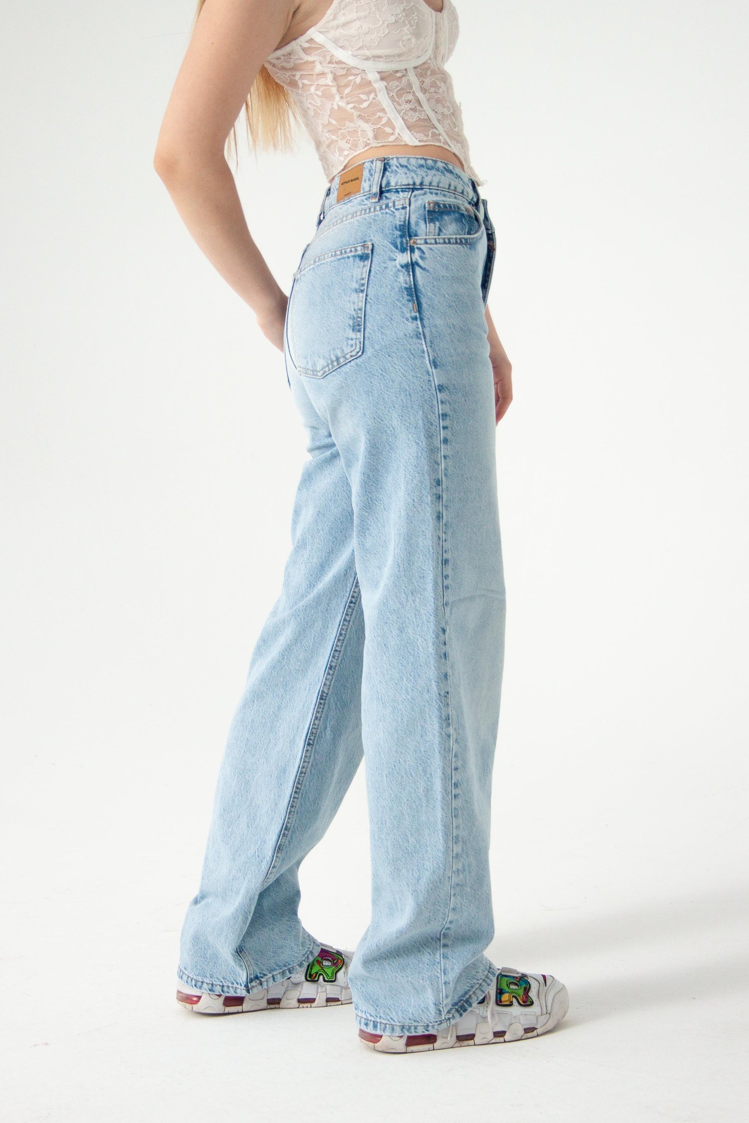 Buz Mavi Tint Straight Jean